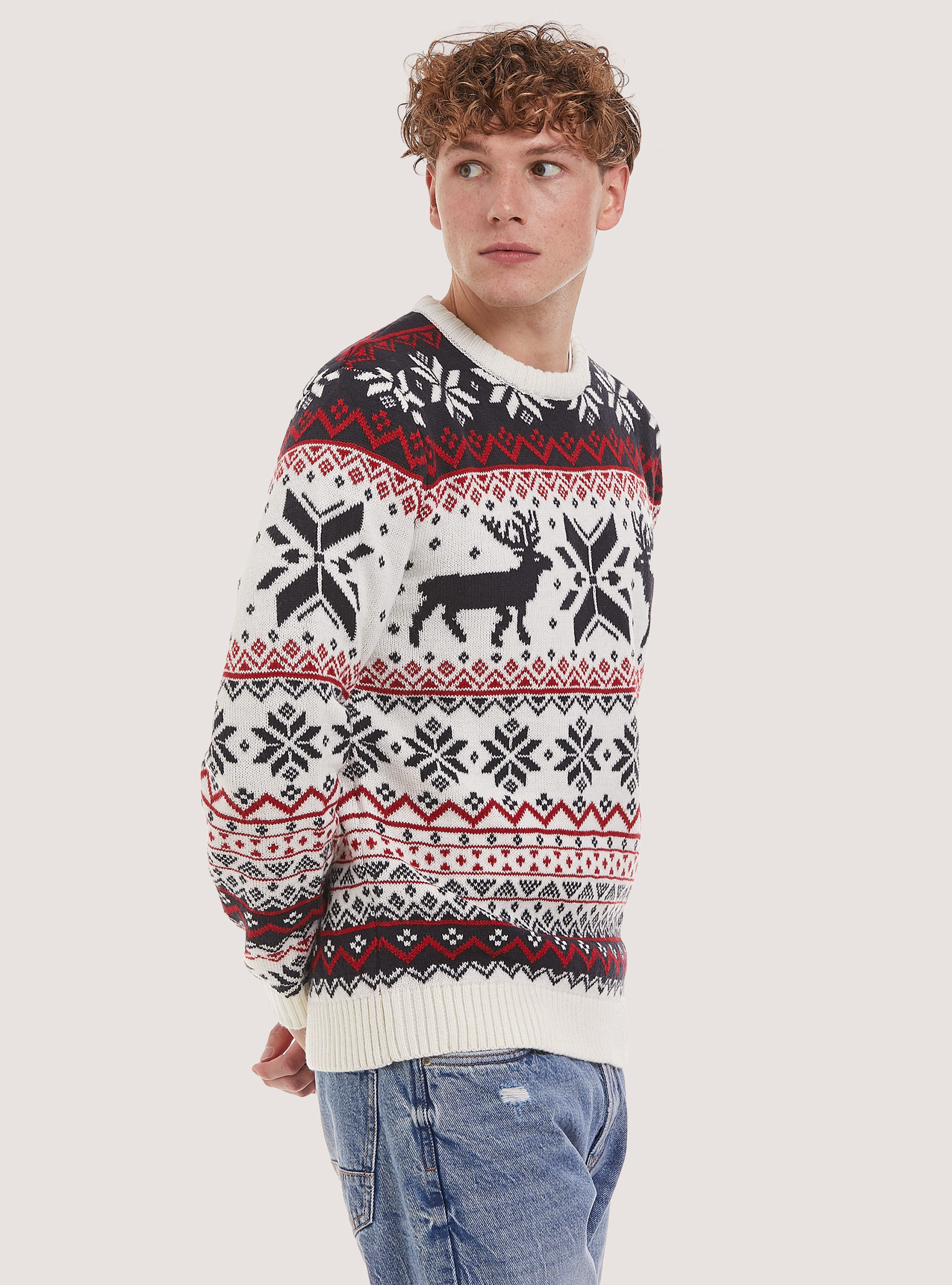 Jersey de la colecci&oacute;n familiar de Navidad, WH1 OFF WHITE