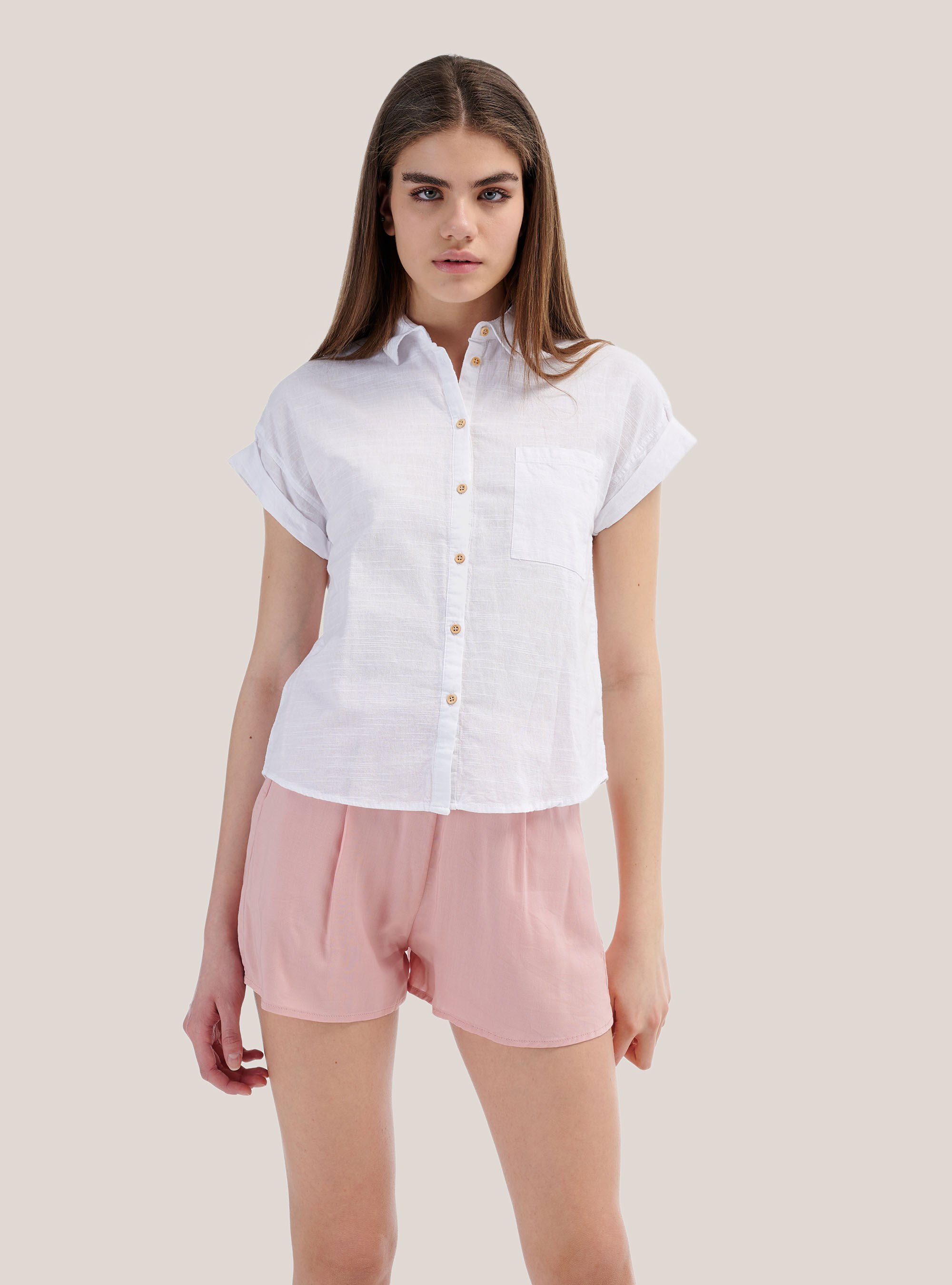 Camicia maniche corte oversize store