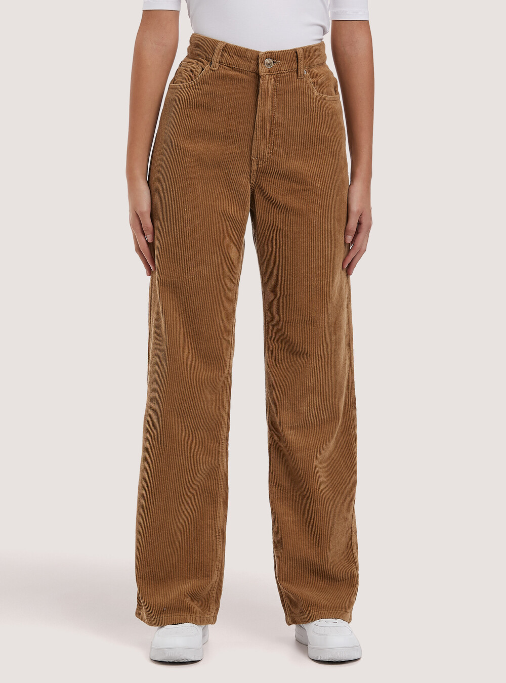 Pantaloni Velluto A Coste Donna Pantaloni Zampa A Costine