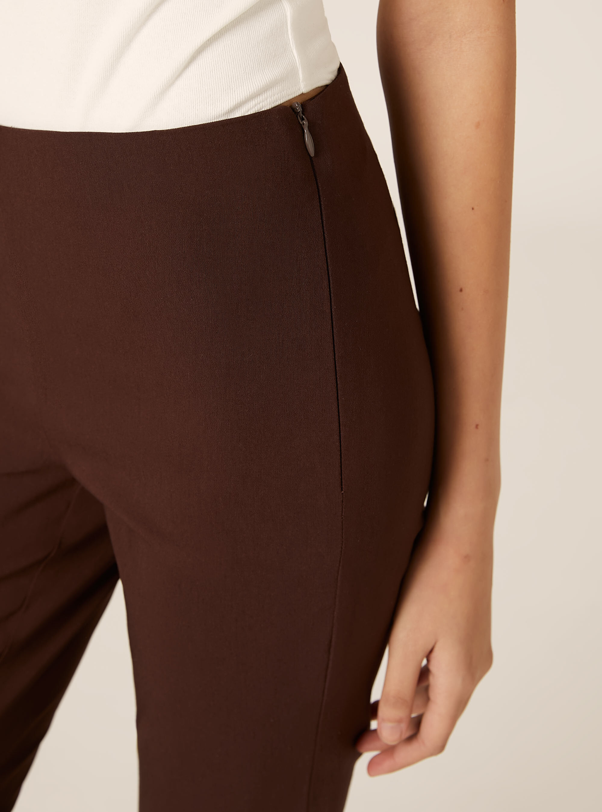 Pantaloni slim fit, BR1 BROWN DARK