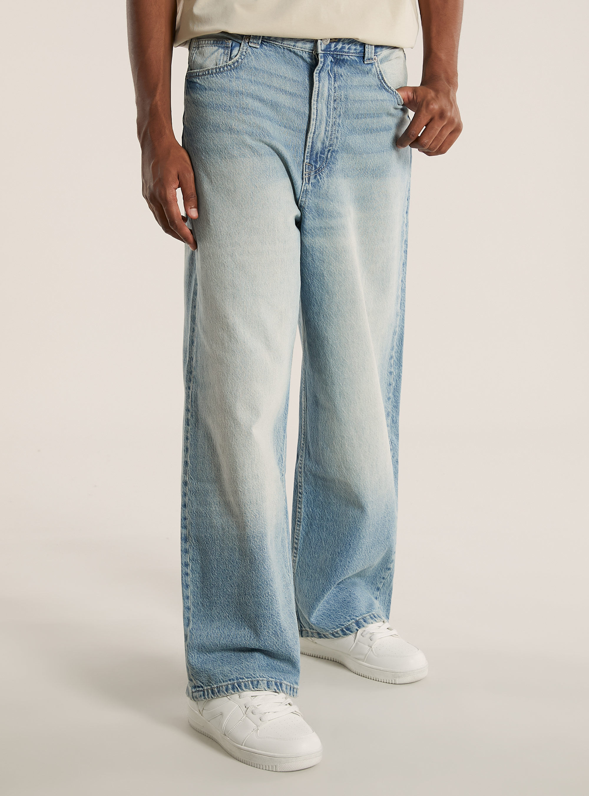 Jean super baggy, D007 LIGHT AZURE