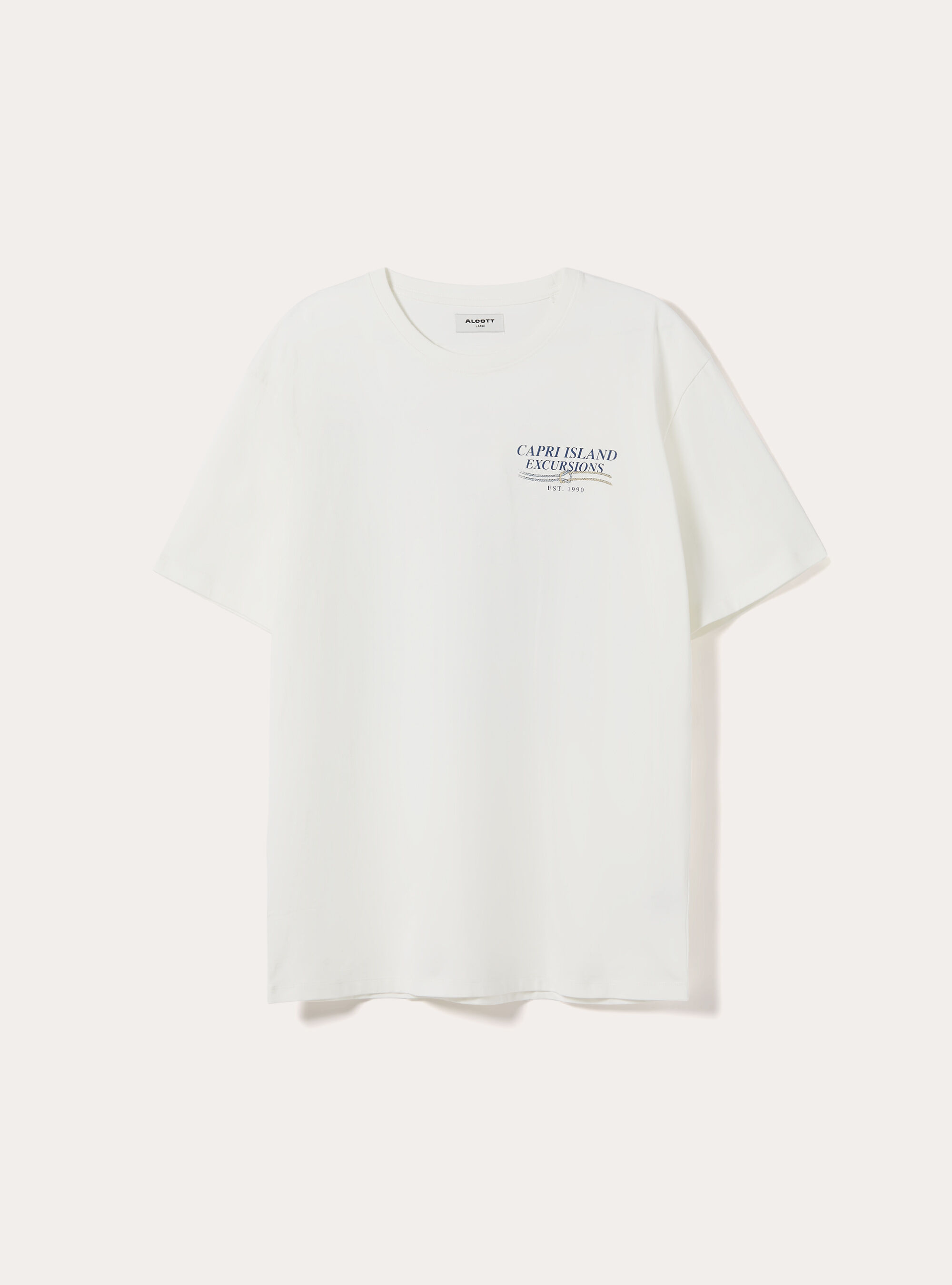 Camiseta Boxy Fit Capri Amore Mio, WH2 WHITE