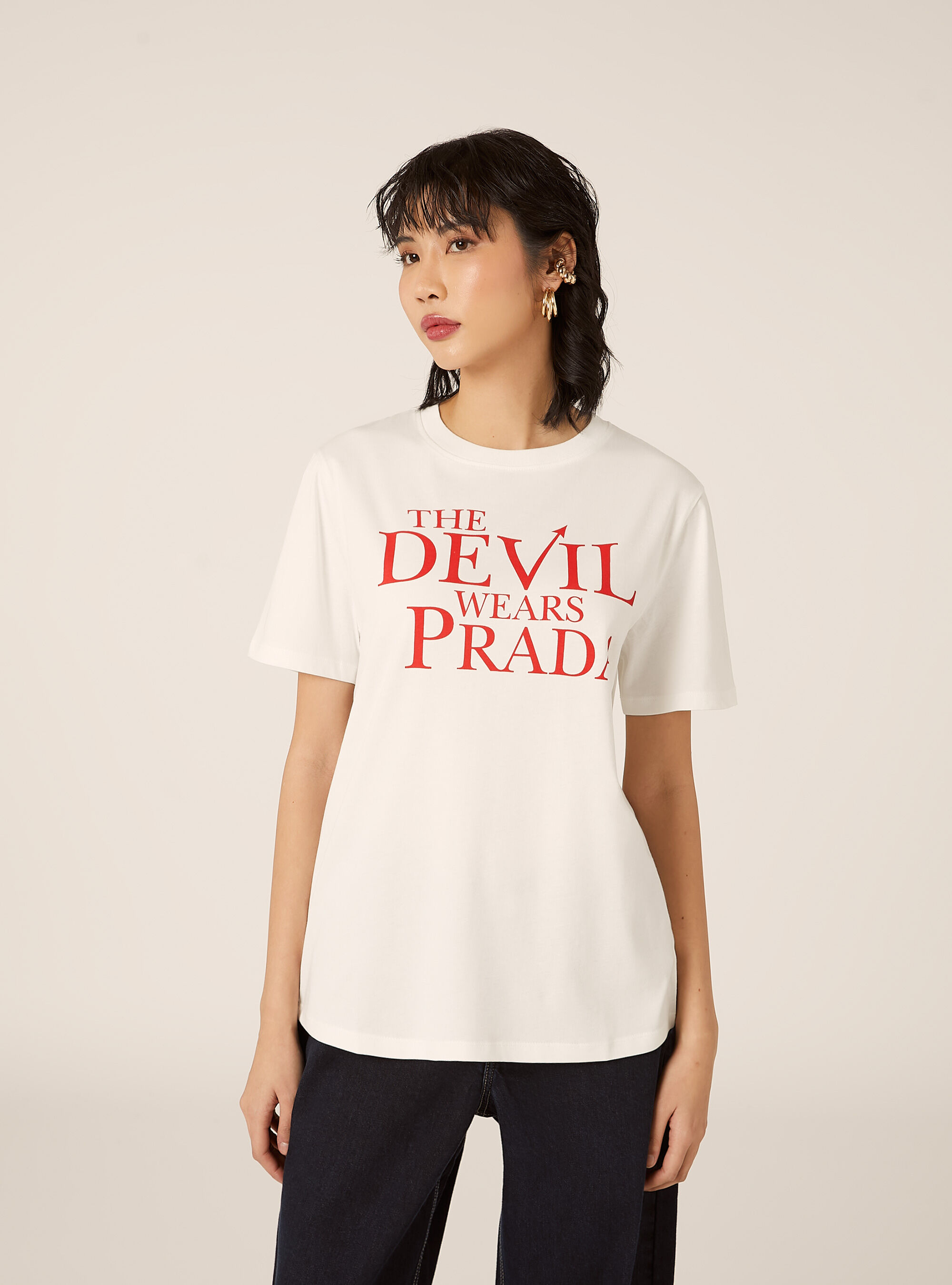 T-shirt regular il diavolo veste prada