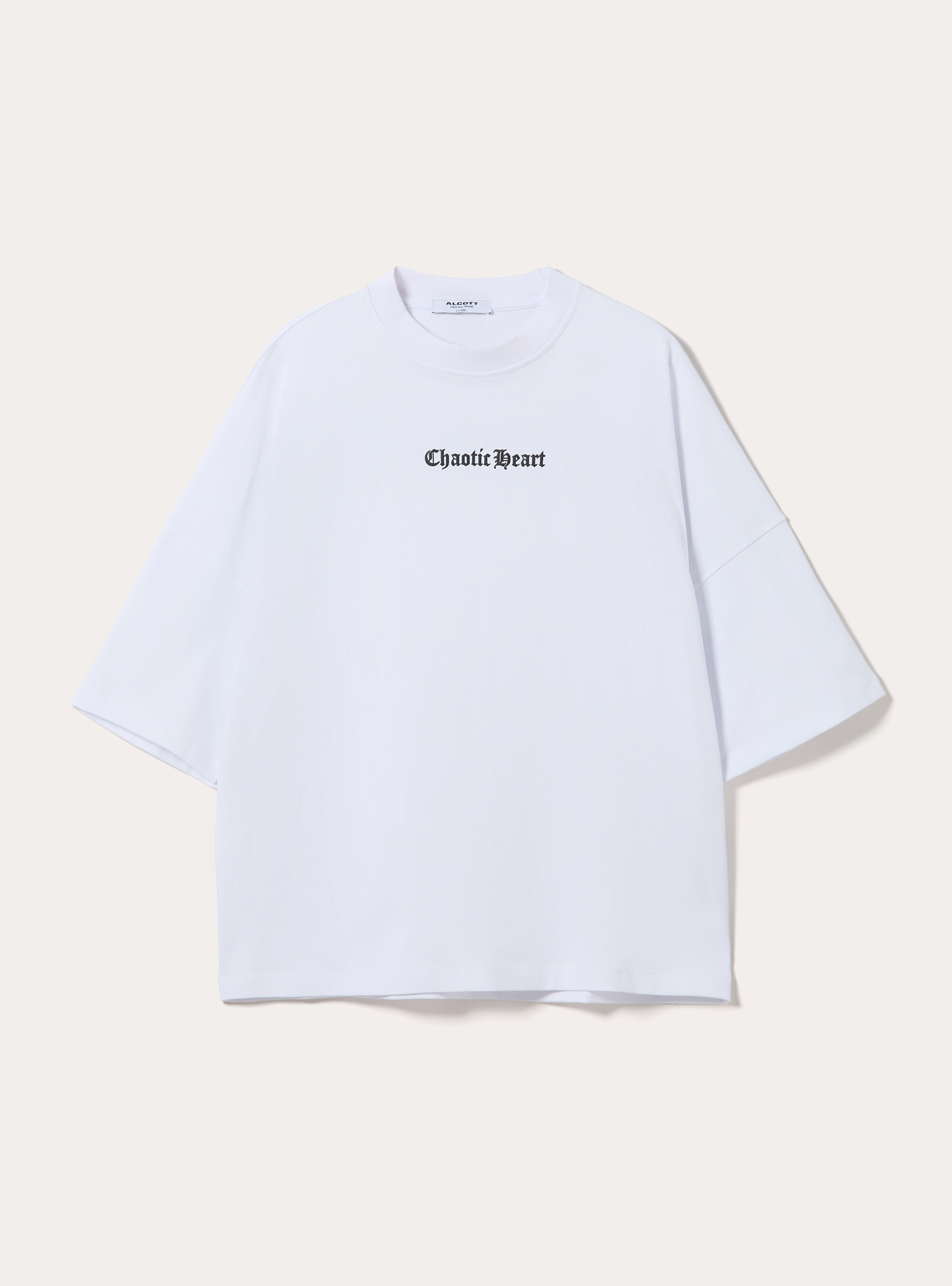 Printed Boxy Fit T-Shirt, WH2 WHITE