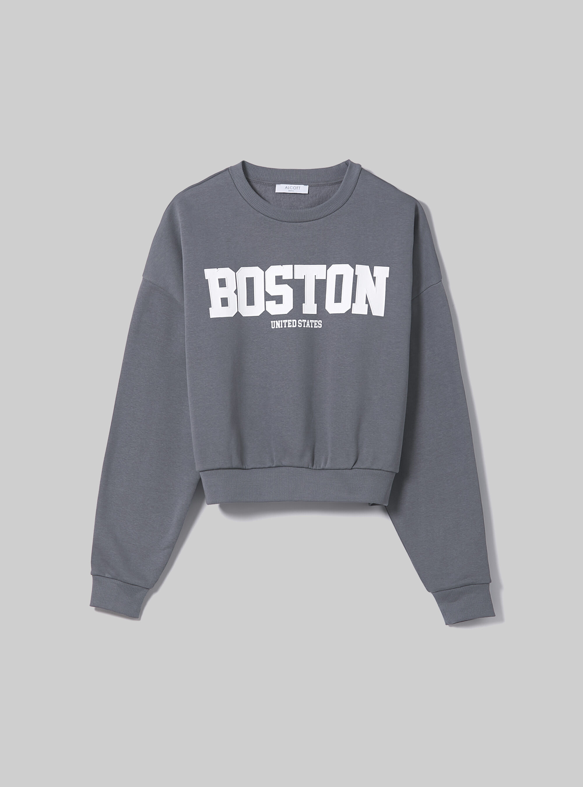 Cropped college sweatshirts clearance