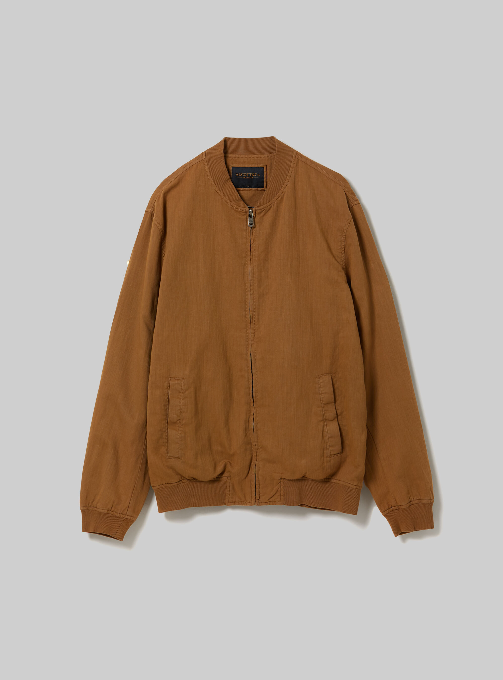 Mens linen bomber jacket on sale