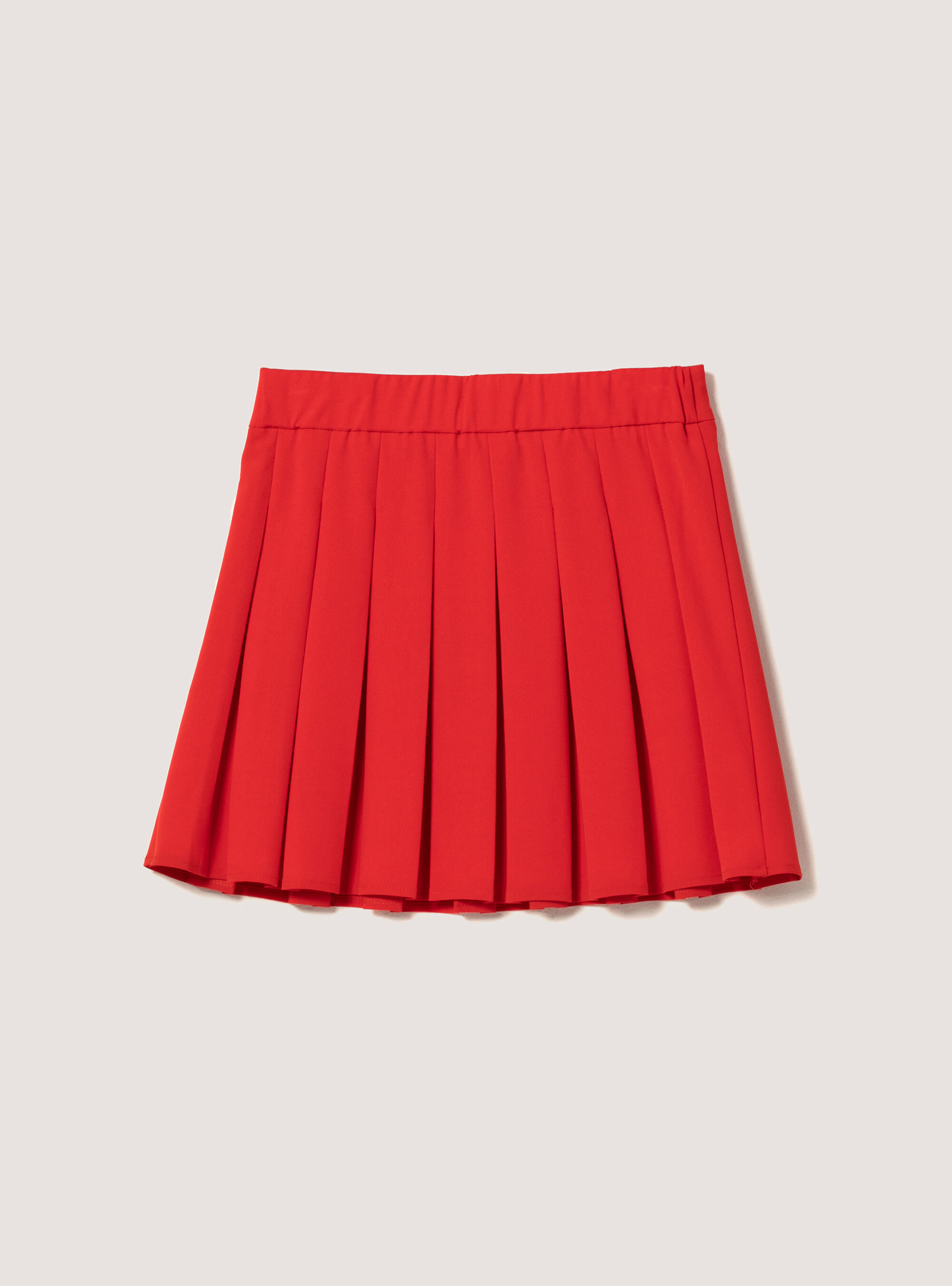 Mini skirt with pleats, RD2 RED MEDIUM