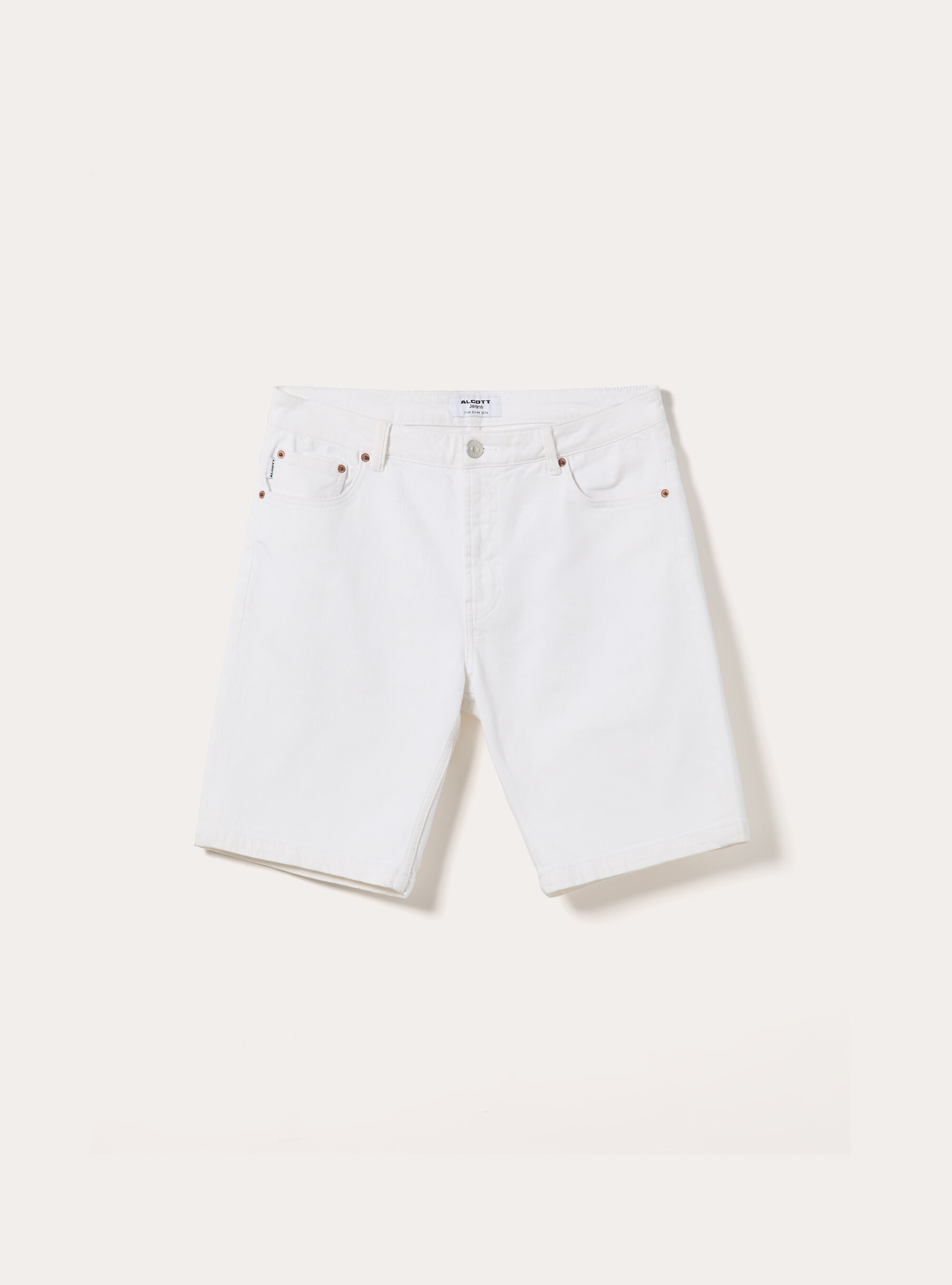 Jeans bermuda slim, PANNA