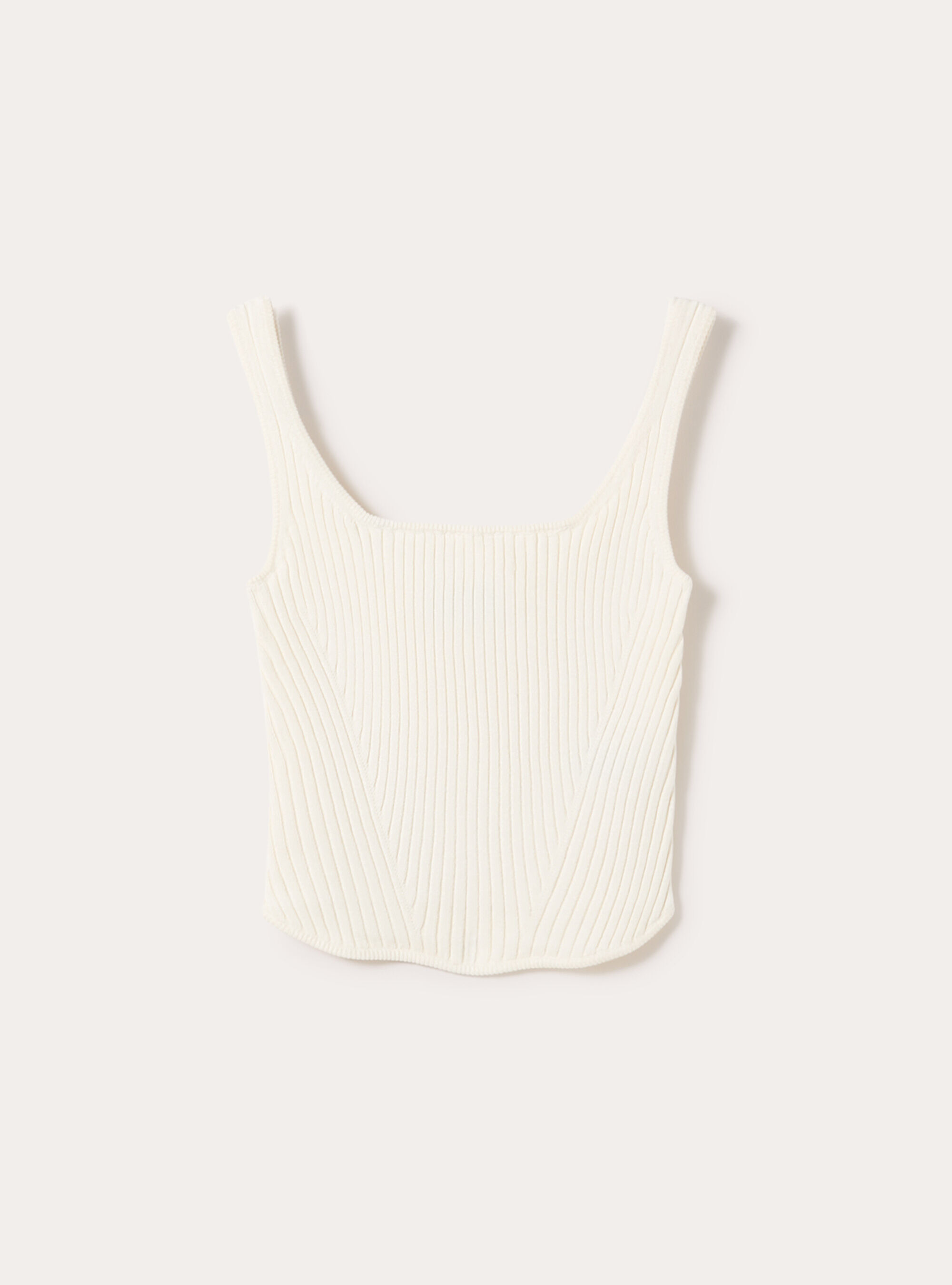 Knitted tank top, WH2 WHITE