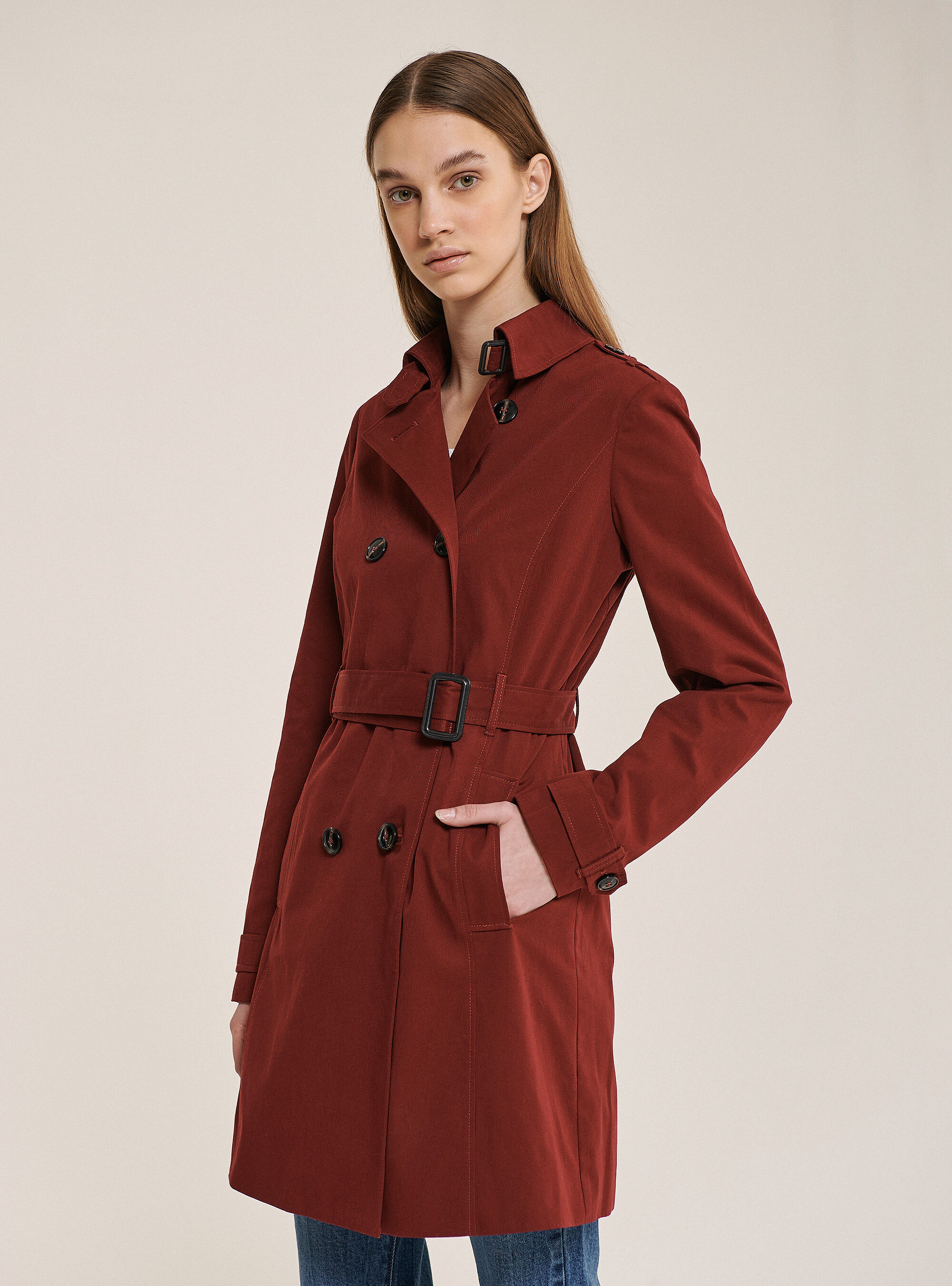 Trench avec sale ceinture