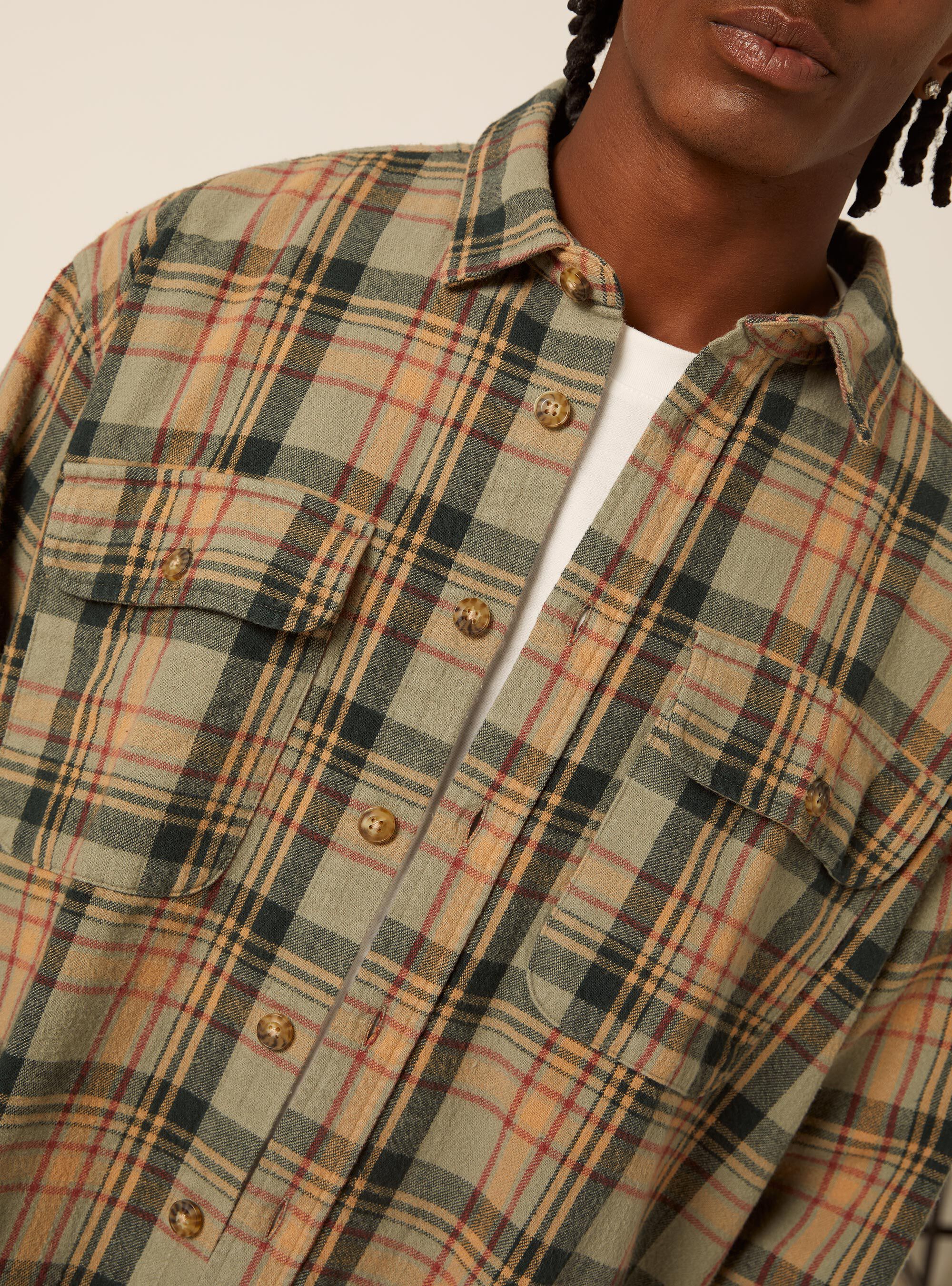 Camicia flanella quadri, GN1 GREEN DARK