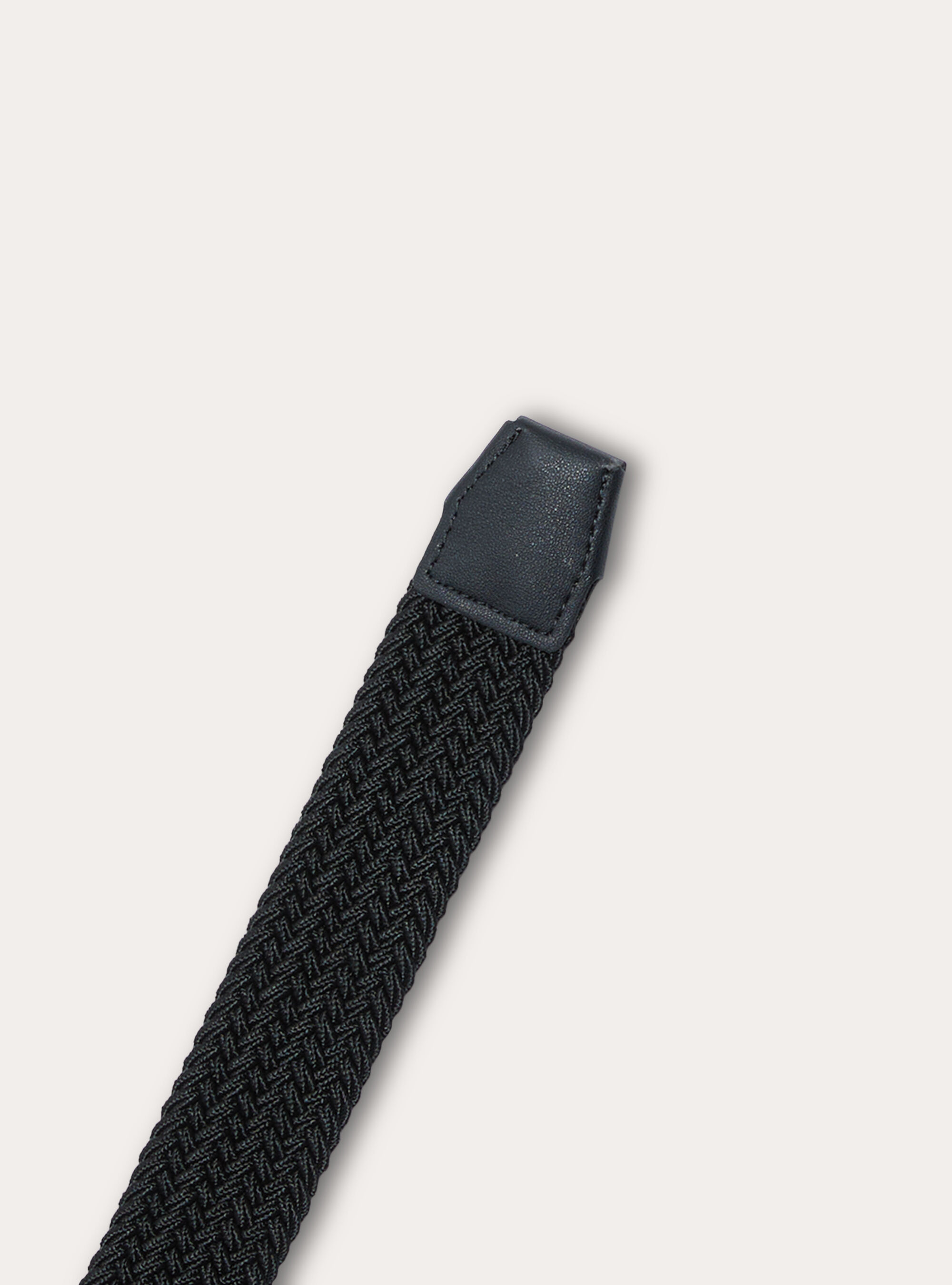 Cintura intrecciata elastica tinta unita, BK1 BLACK
