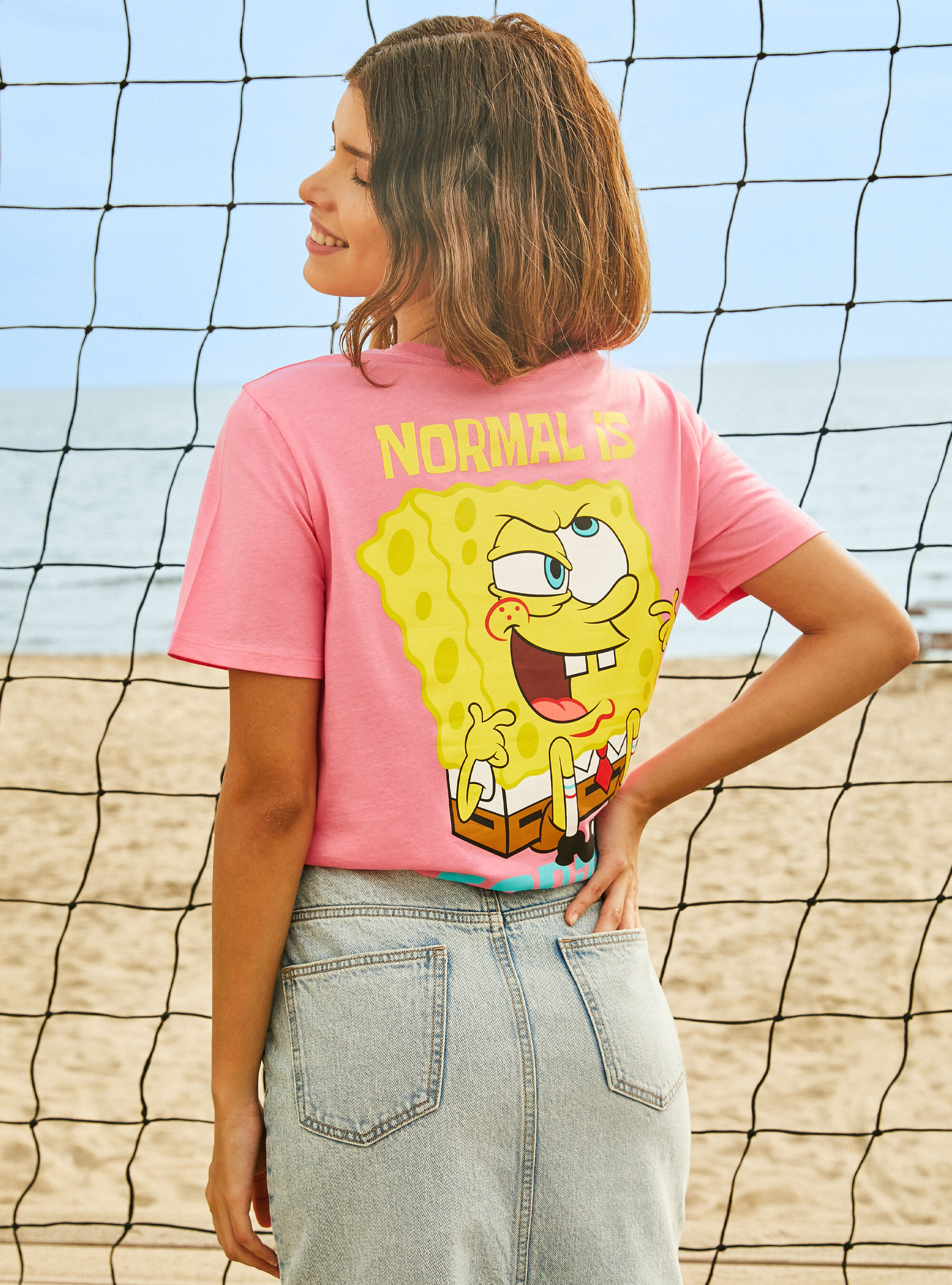Camiseta Bob Esponja / Alcott, PK2 PINK MEDIUM