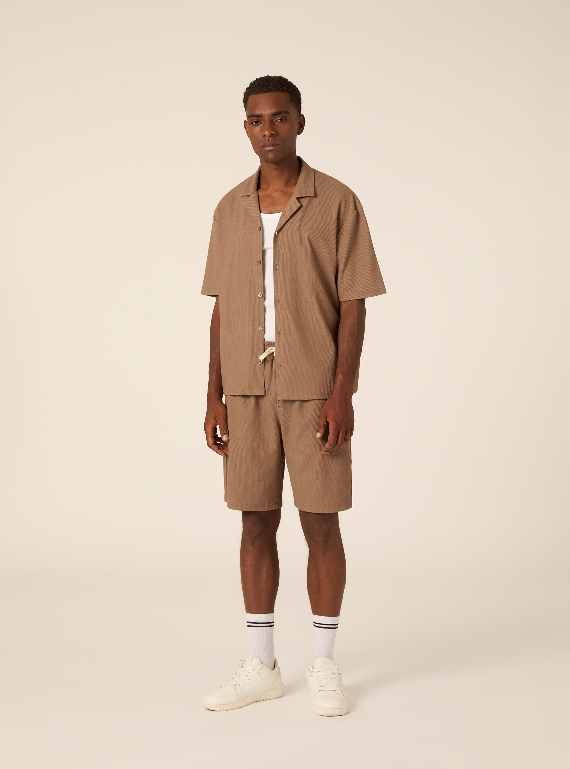 Knit Regular Fit Bowling Shirt