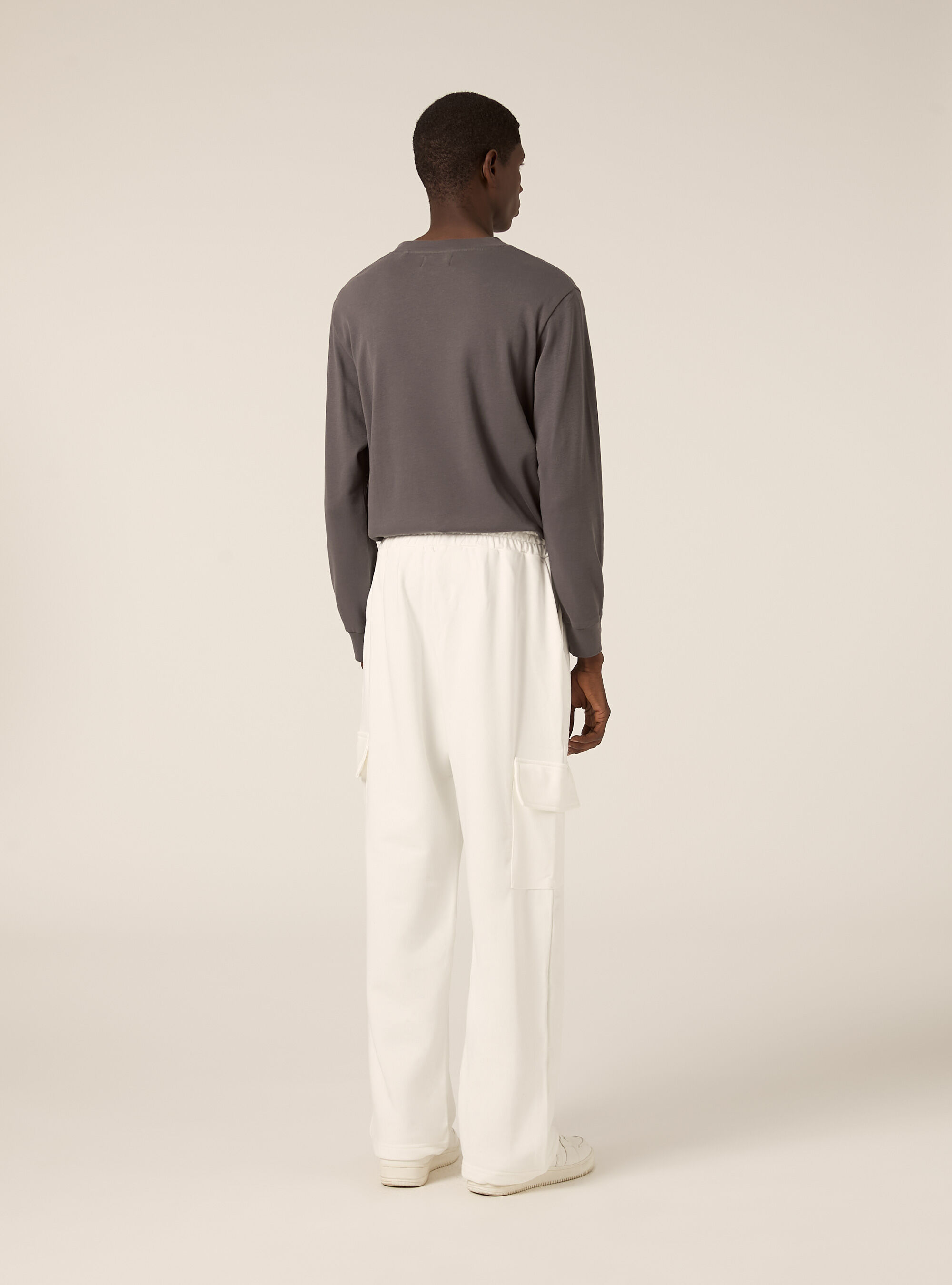 Jogger loose fit con tasconi, WH2 WHITE