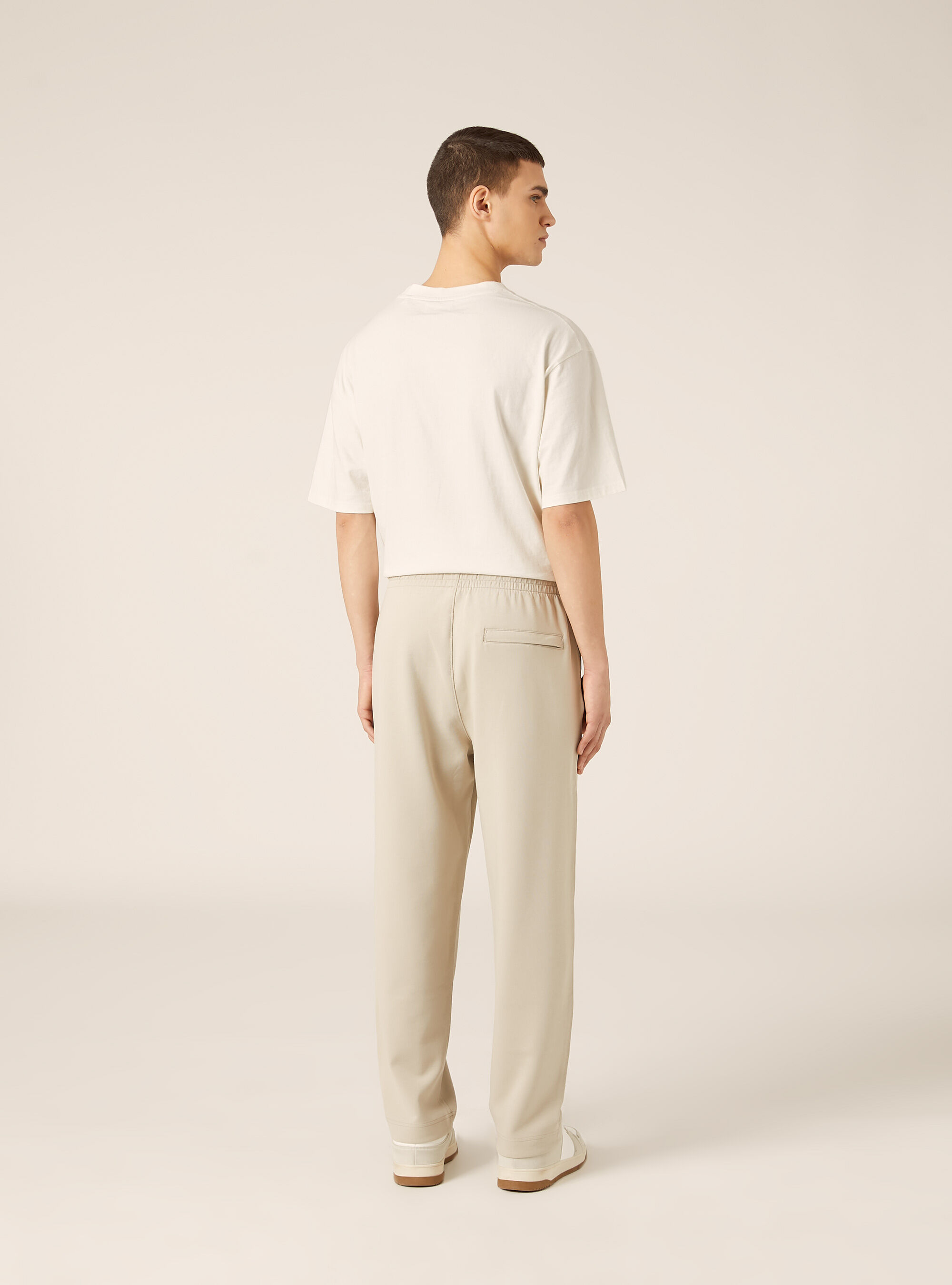 Soft touch technical jogger pants, BG1 BEIGE DARK