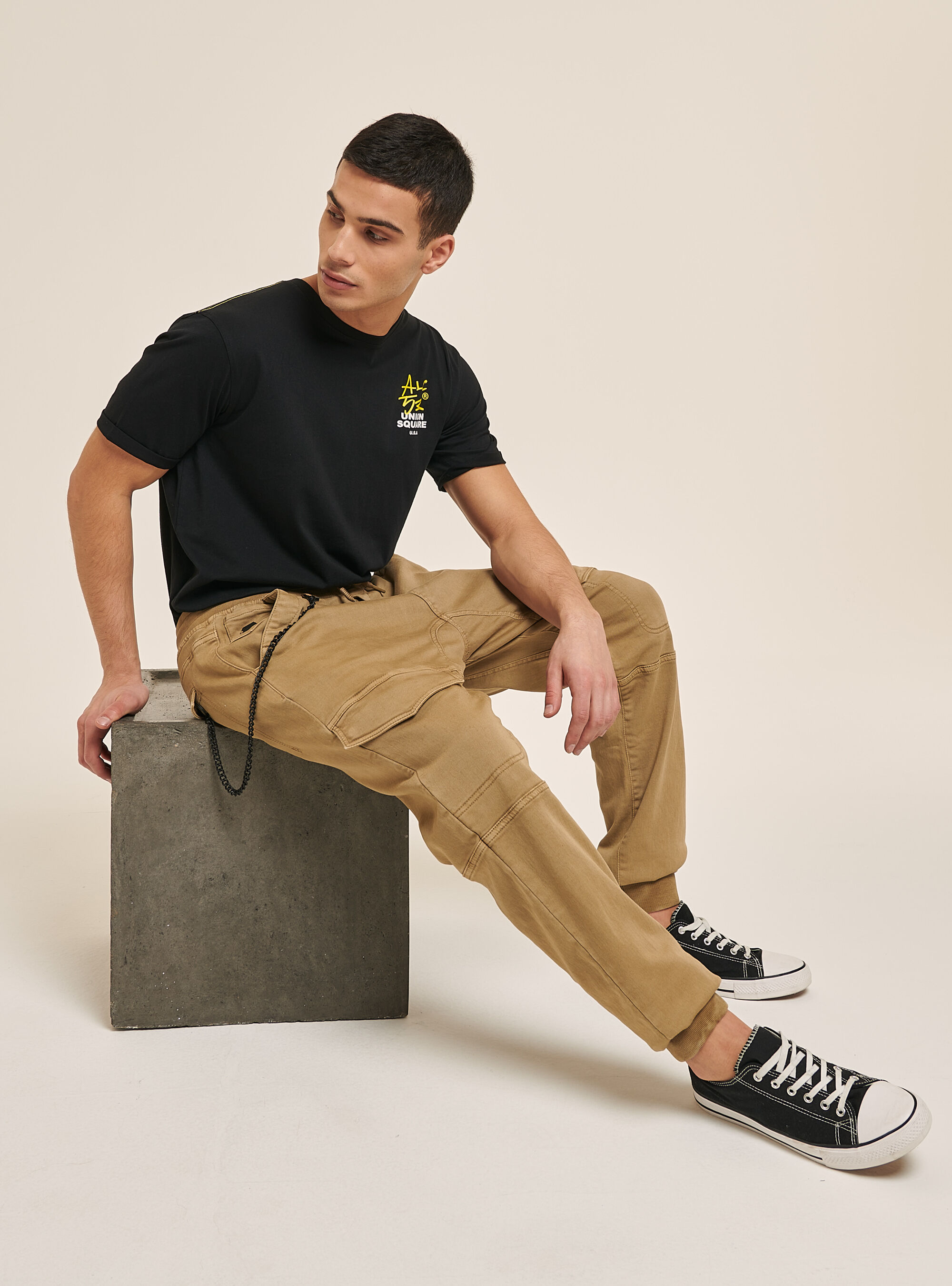 jogging pants and sweatshirt