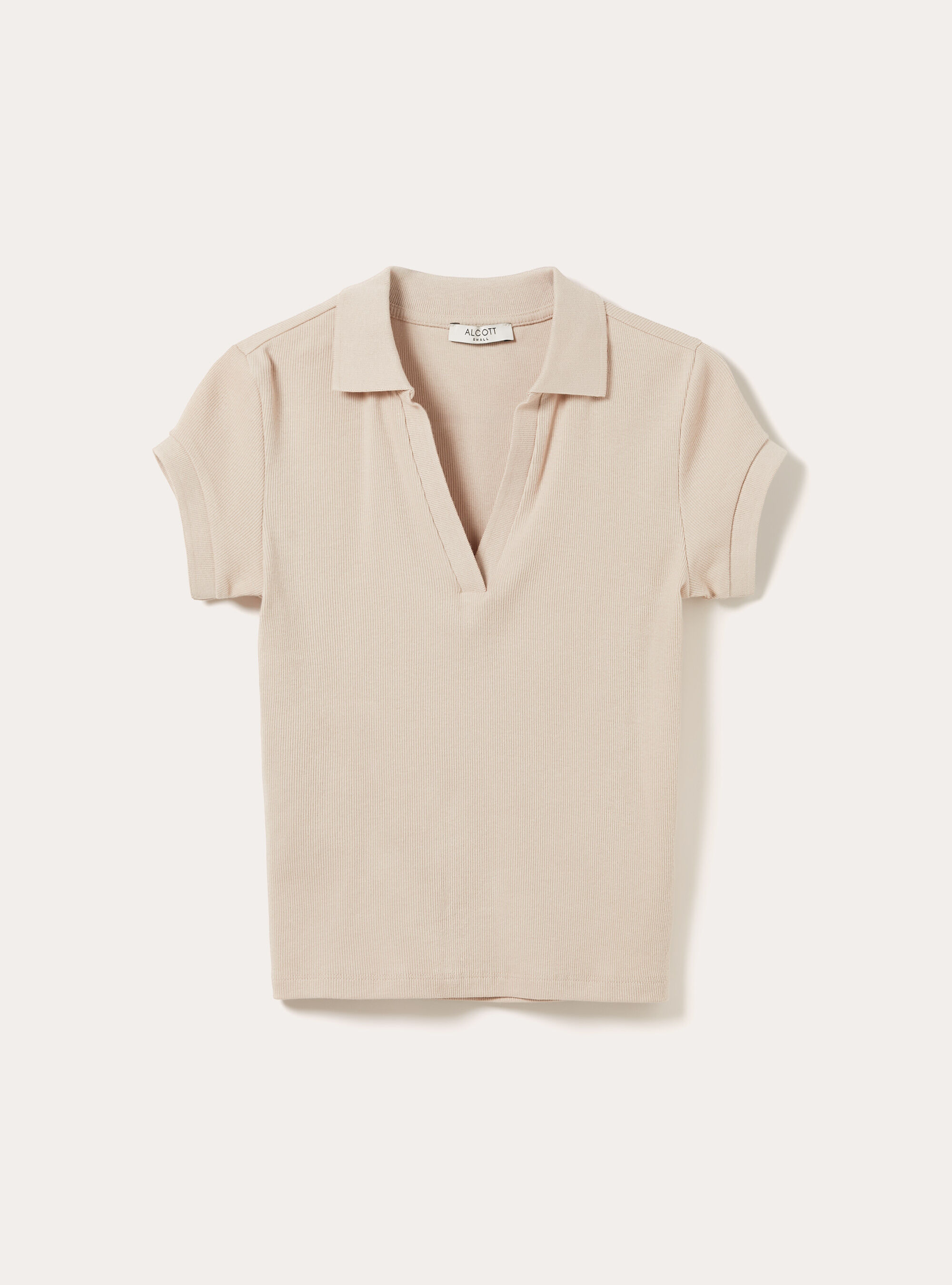 Polo a coste, BG2 BEIGE MEDIUM