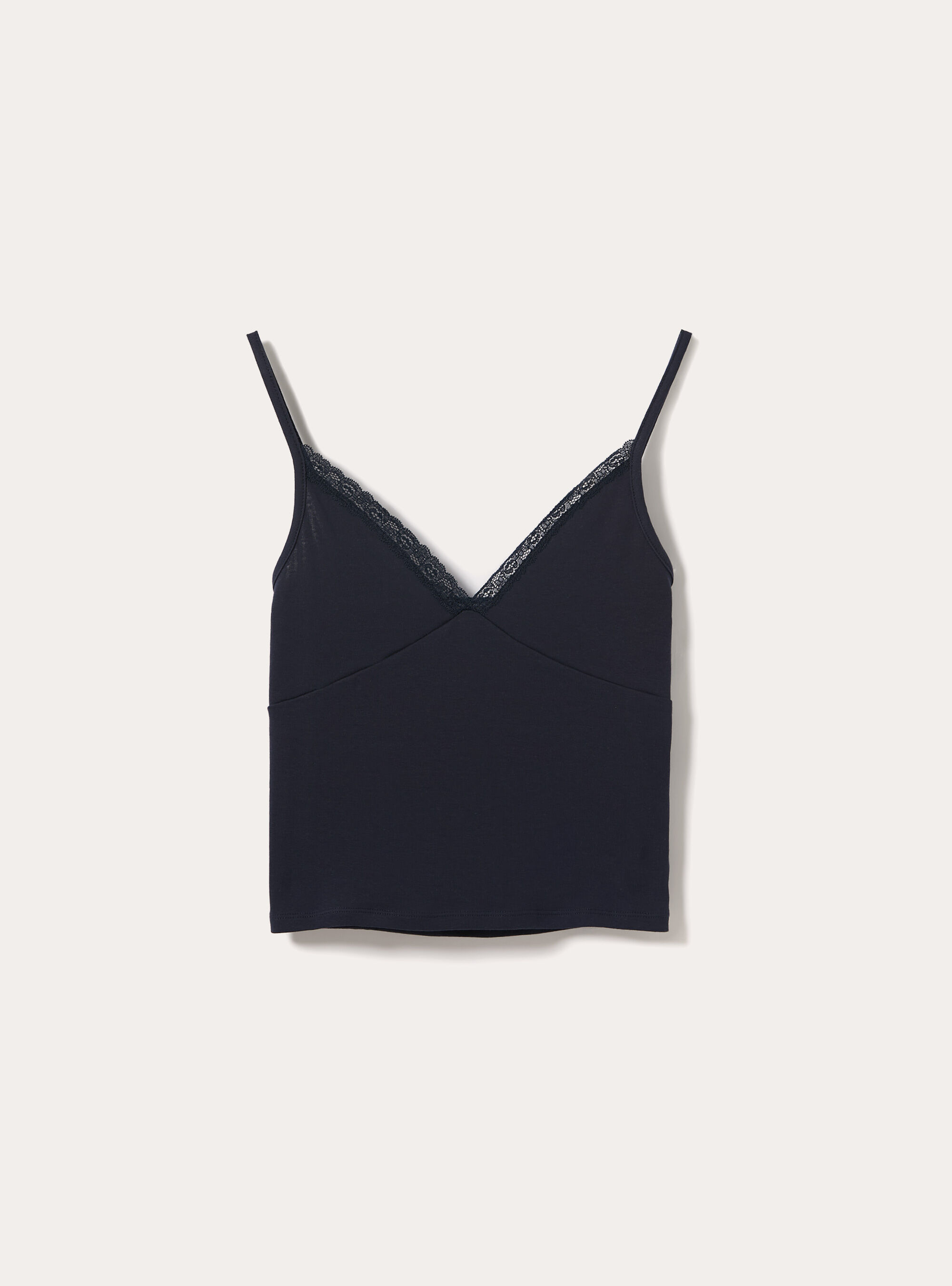 Bralette Top with Lace Detail, NA3 NAVY LIGHT