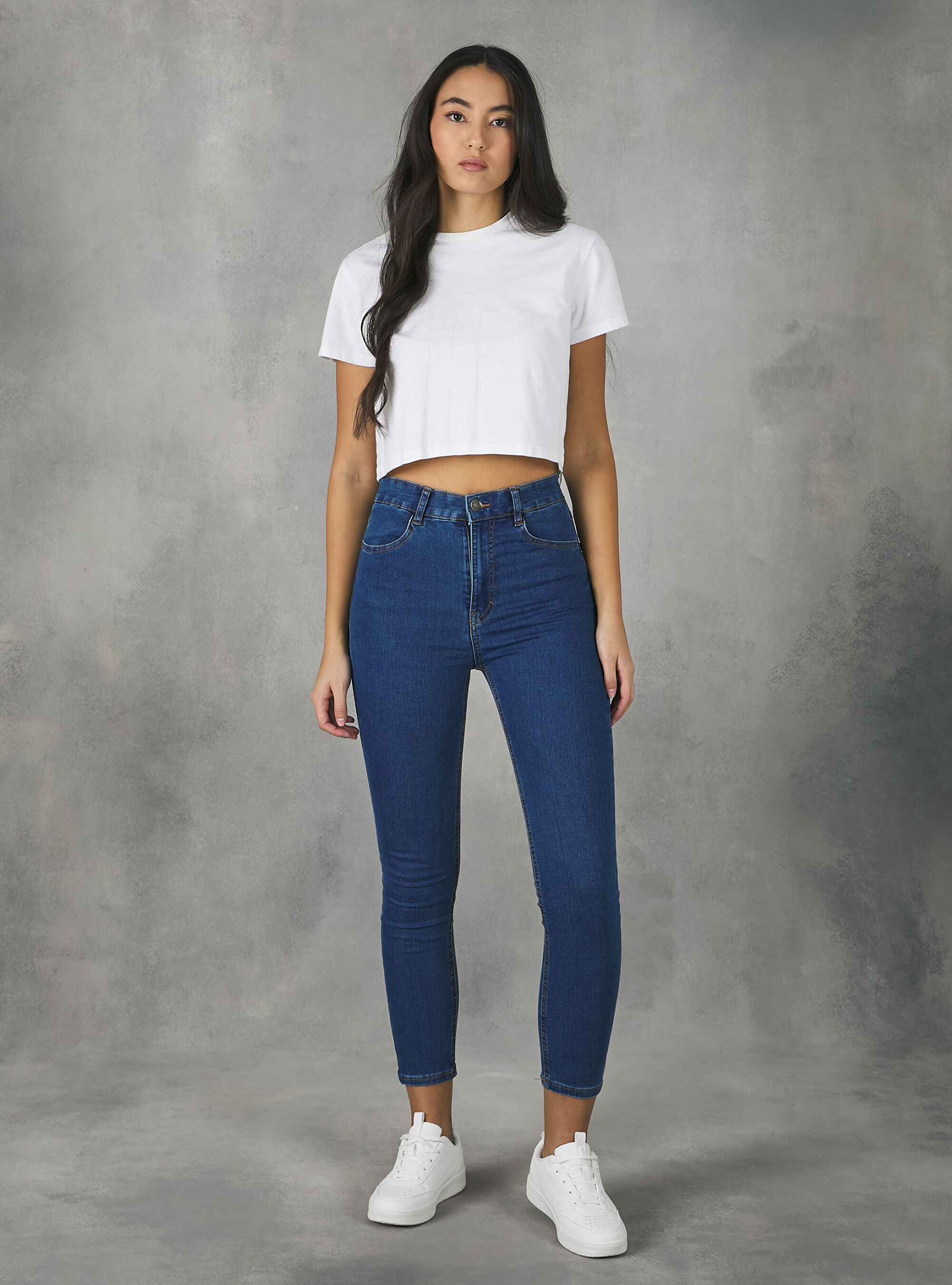 Skinny fit high waist jeans