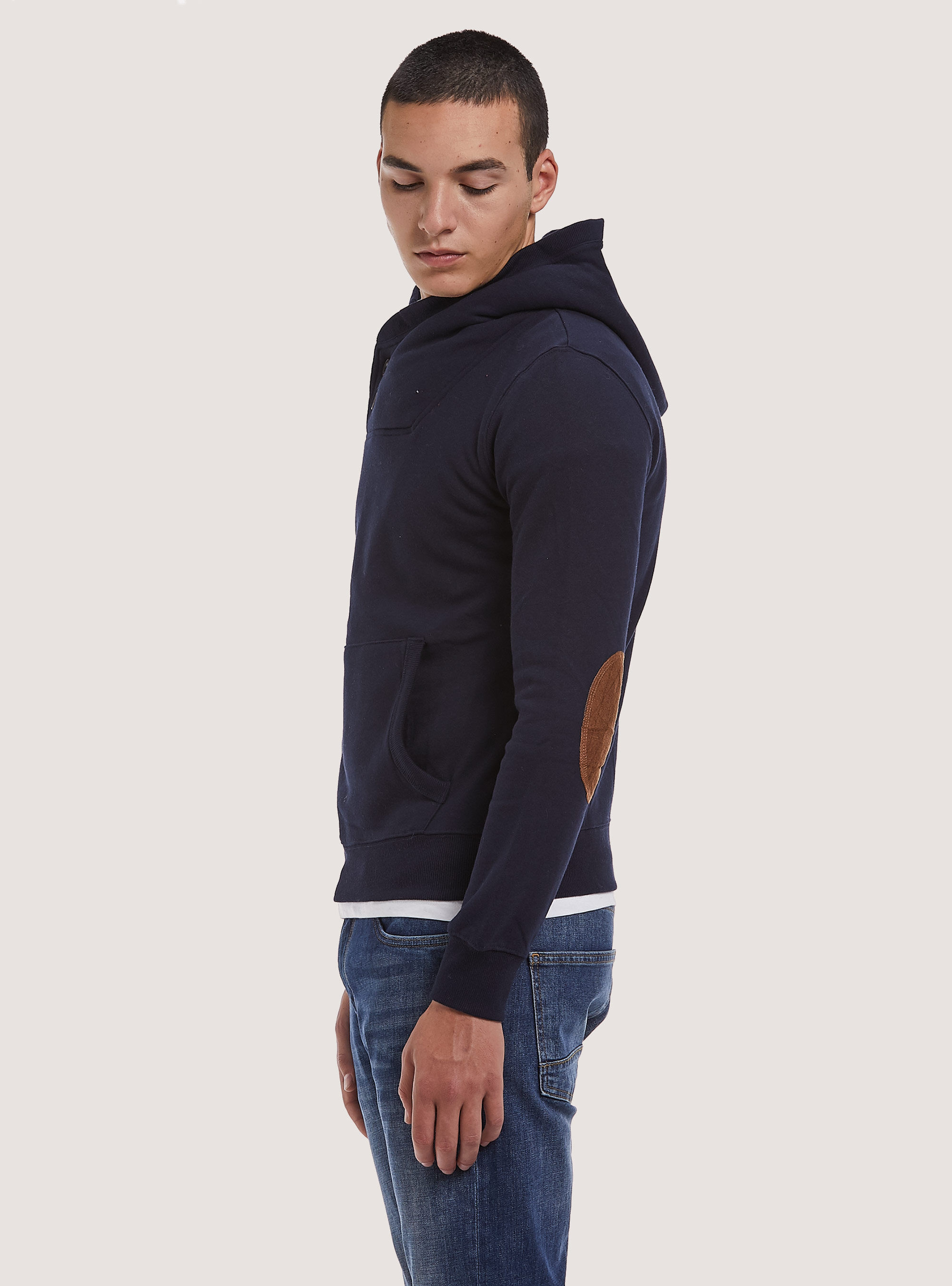 Faux fur shop pullover hoodie men's