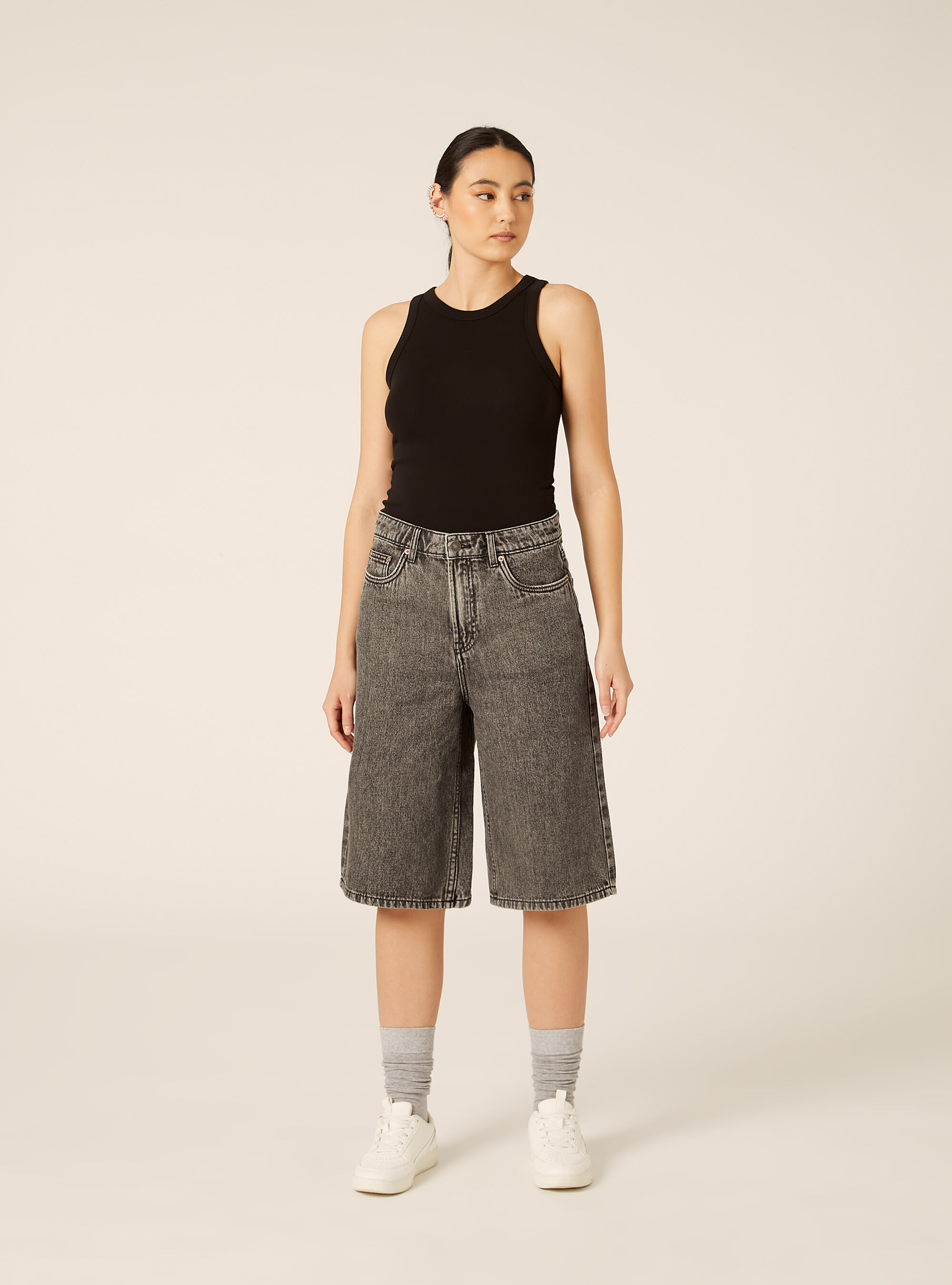 Bermuda Jorts in denim