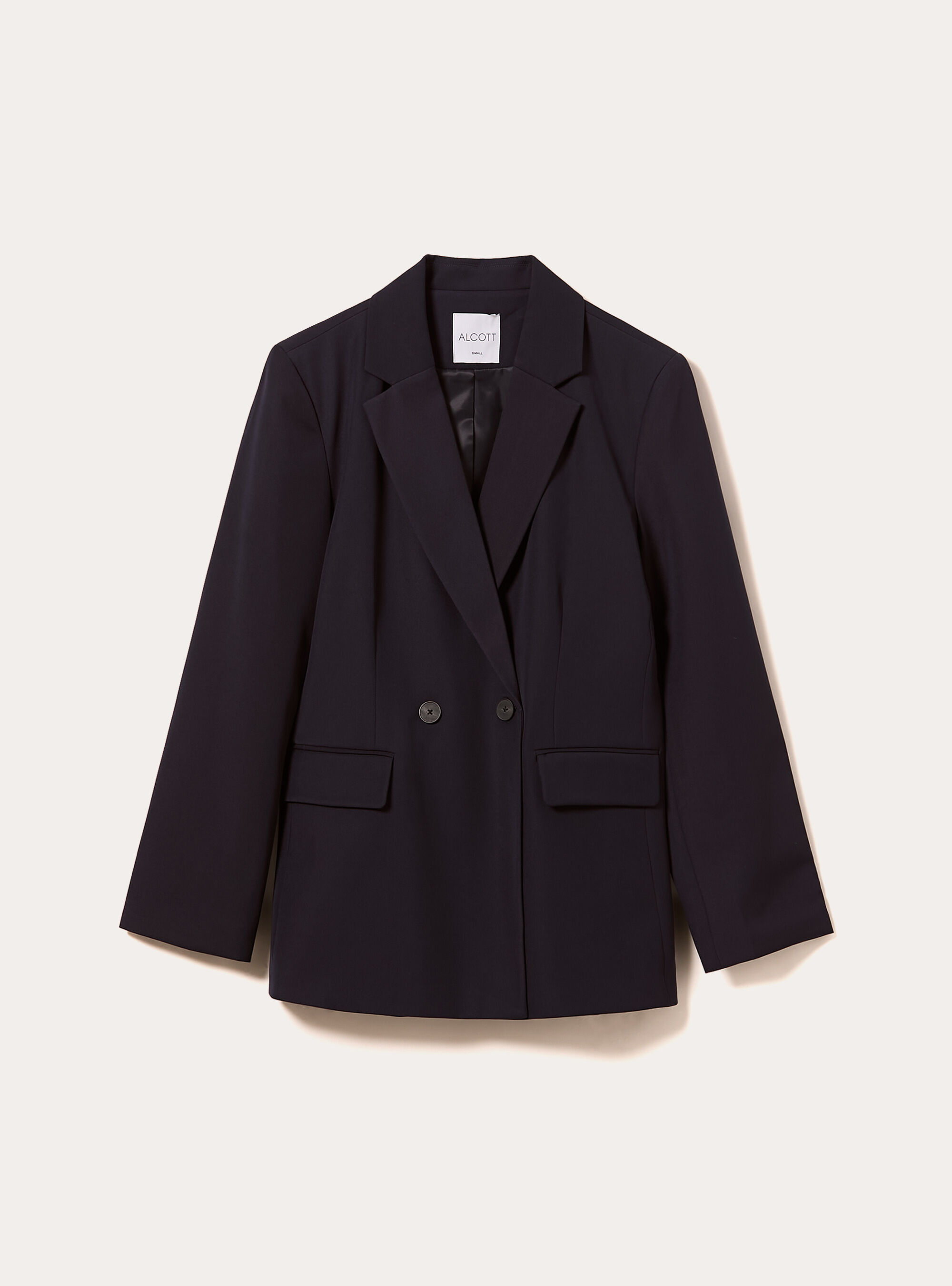 Blazer entallado de doble botonadura, NA2 NAVY MEDIUM