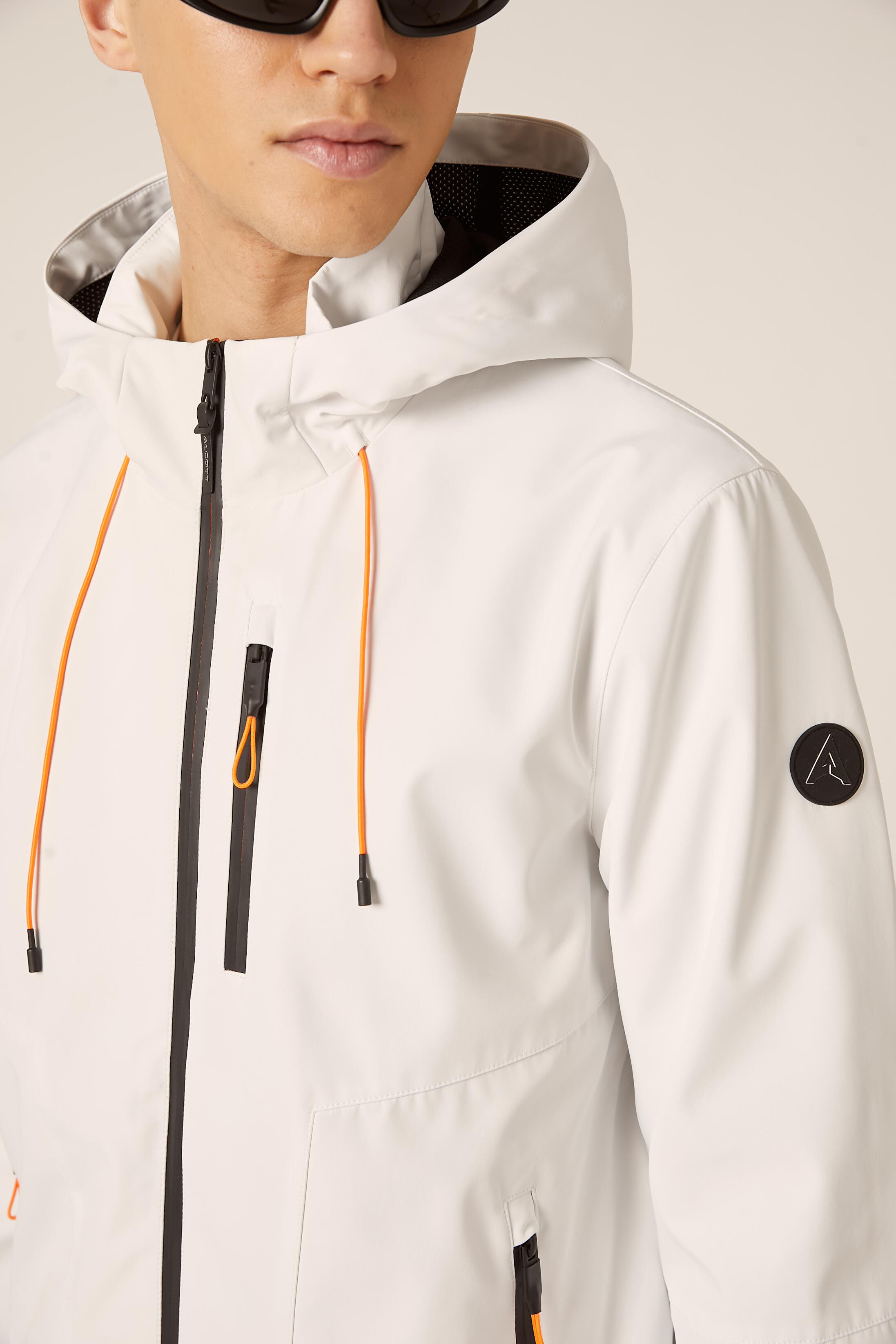 Bomber antivento con cappuccio, WH2 WHITE