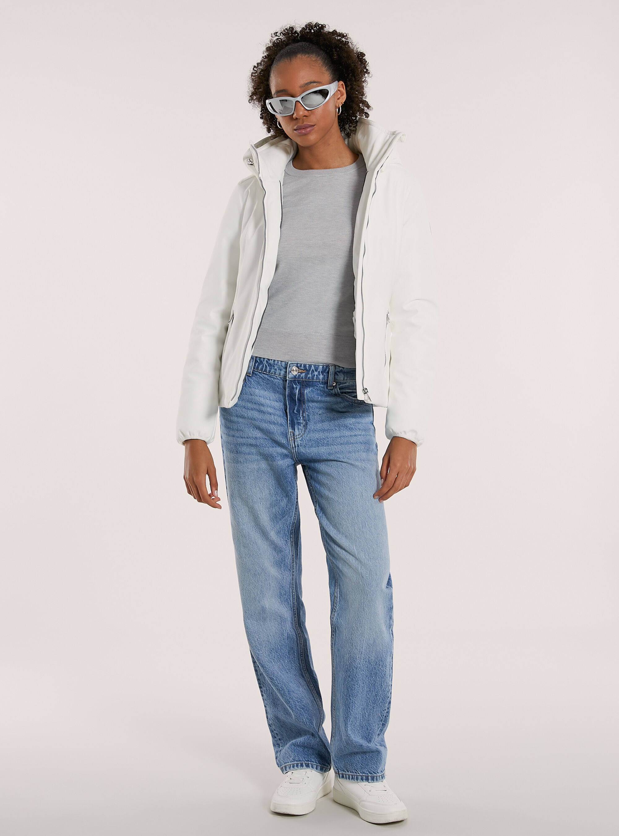 Giubbotto tecnico con imbottitura riciclata, WH2 WHITE