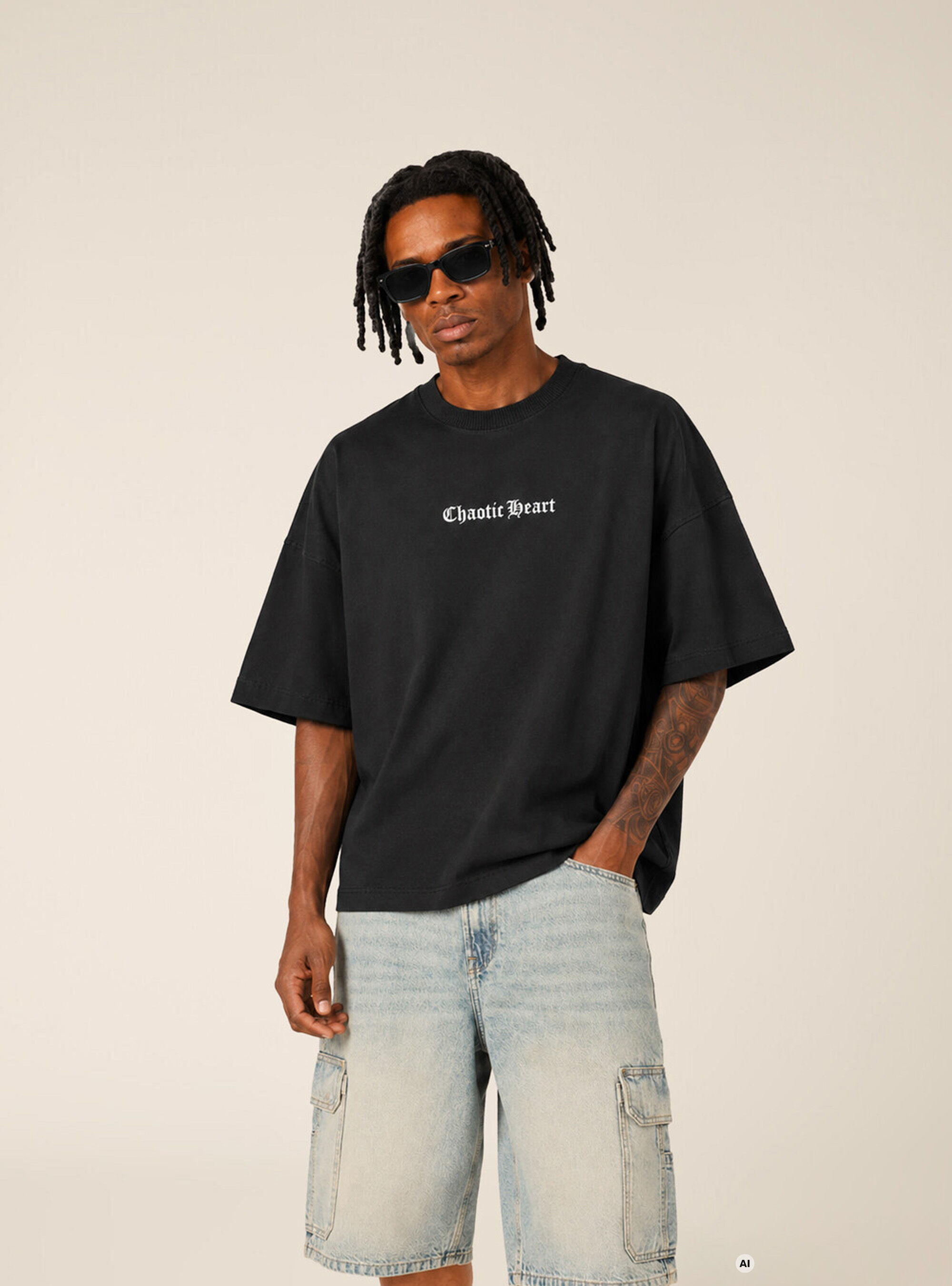 Printed Boxy Fit T-Shirt