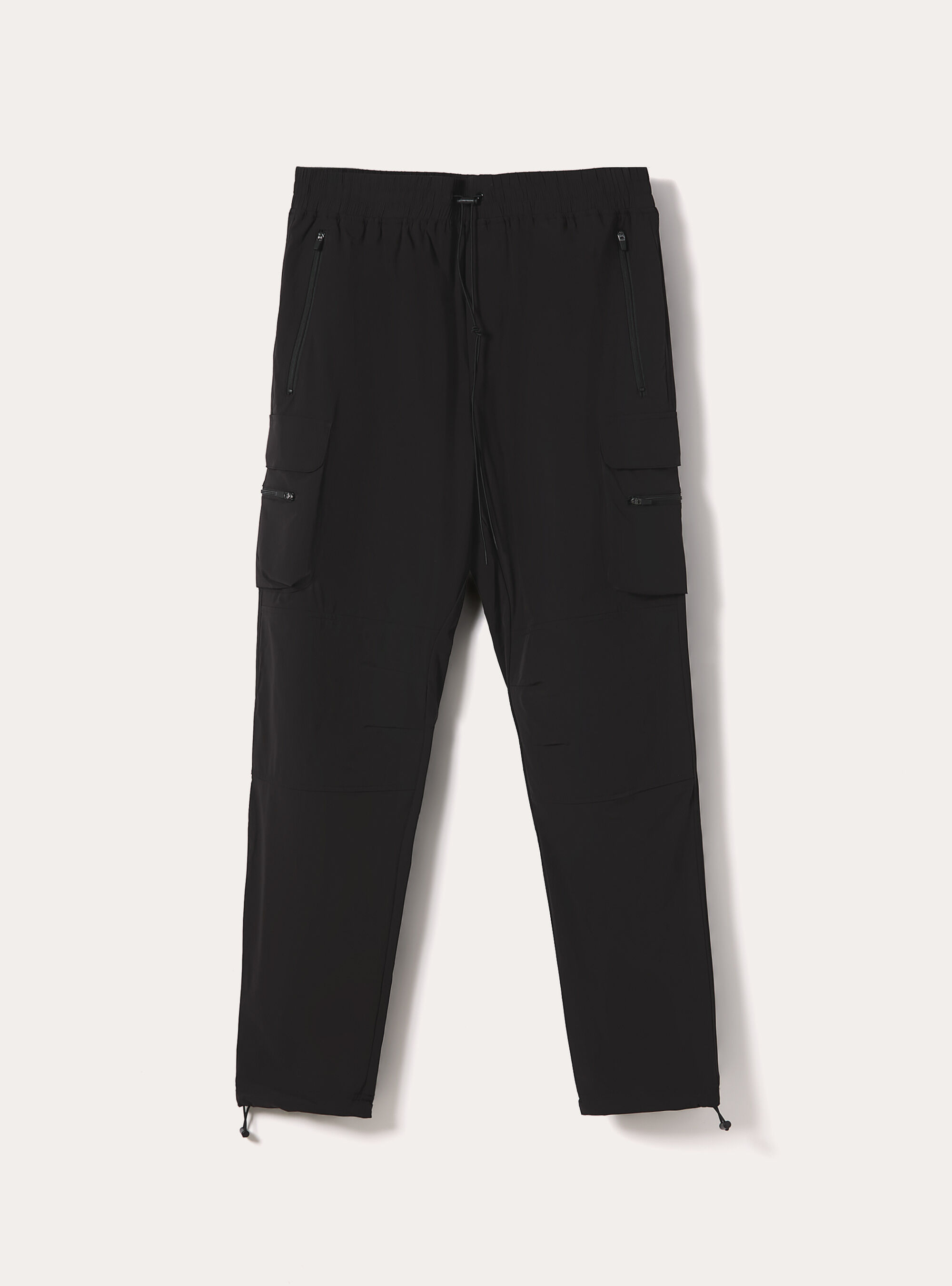 Pantaloni in tessuto tecnico  con tasconi, BK1 BLACK