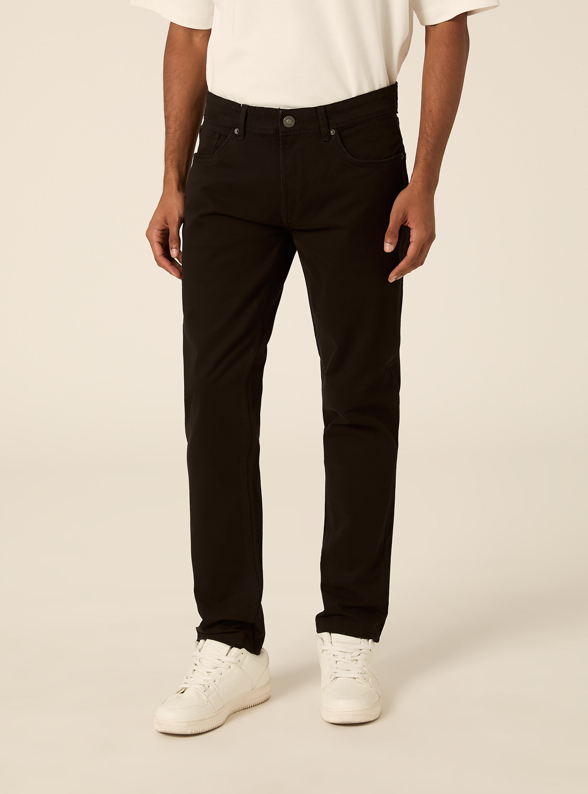 Pantaloni 5 tasche in twill