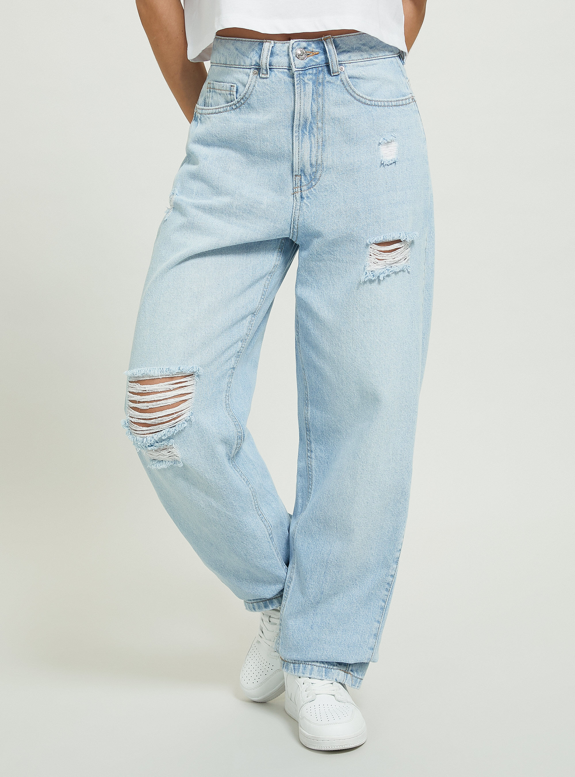 Baggy fit jeans, D006 AZURE