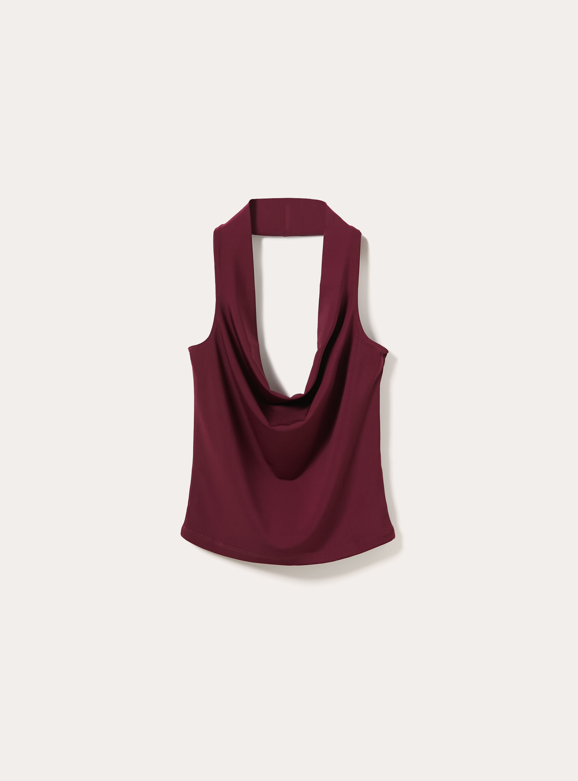 Canotta halter, BO1 BORDEAUX DARK