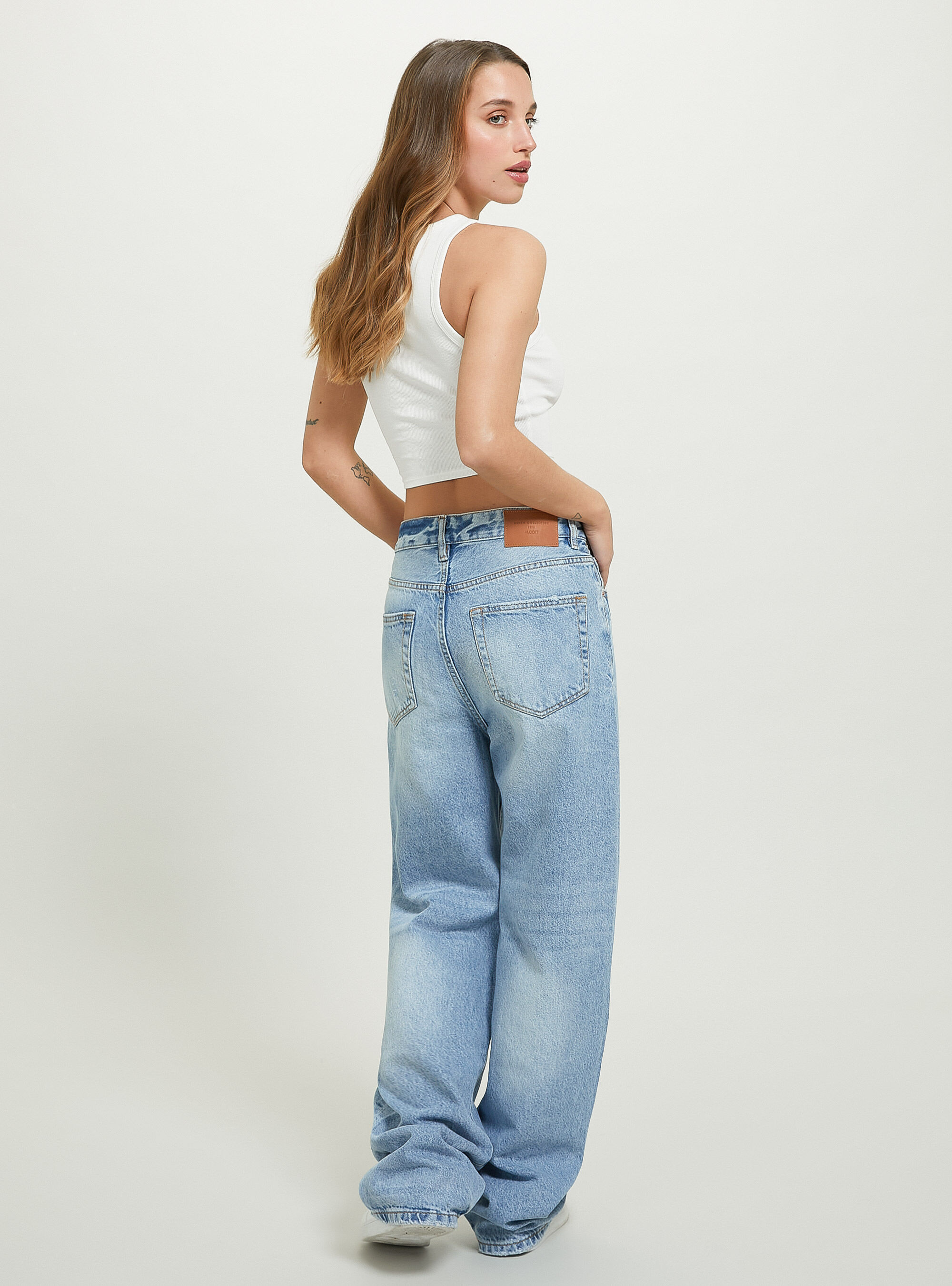 Loose fit jeans, D006 AZURE