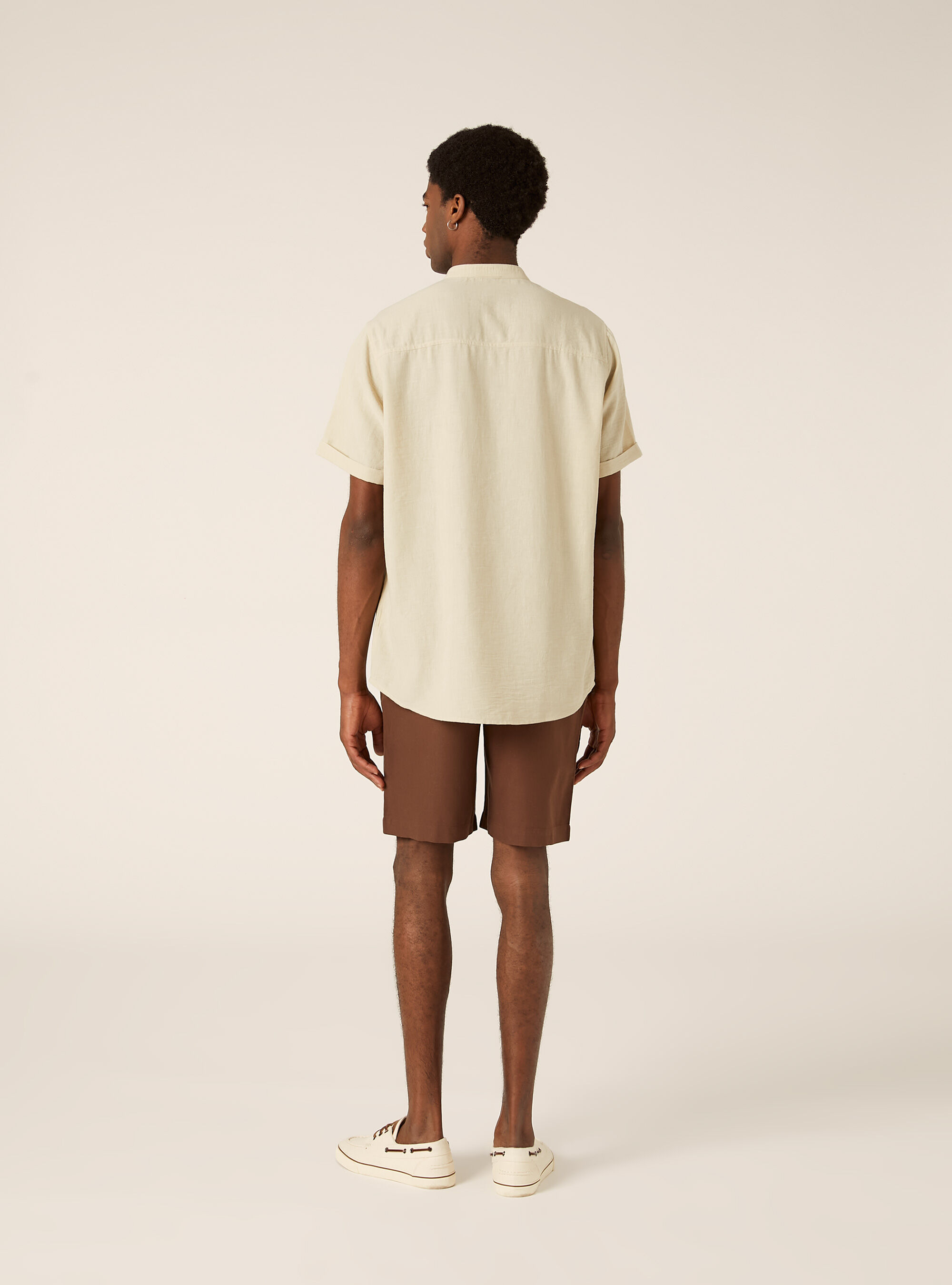 Chemise avec col officier, BG3 BEIGE LIGHT