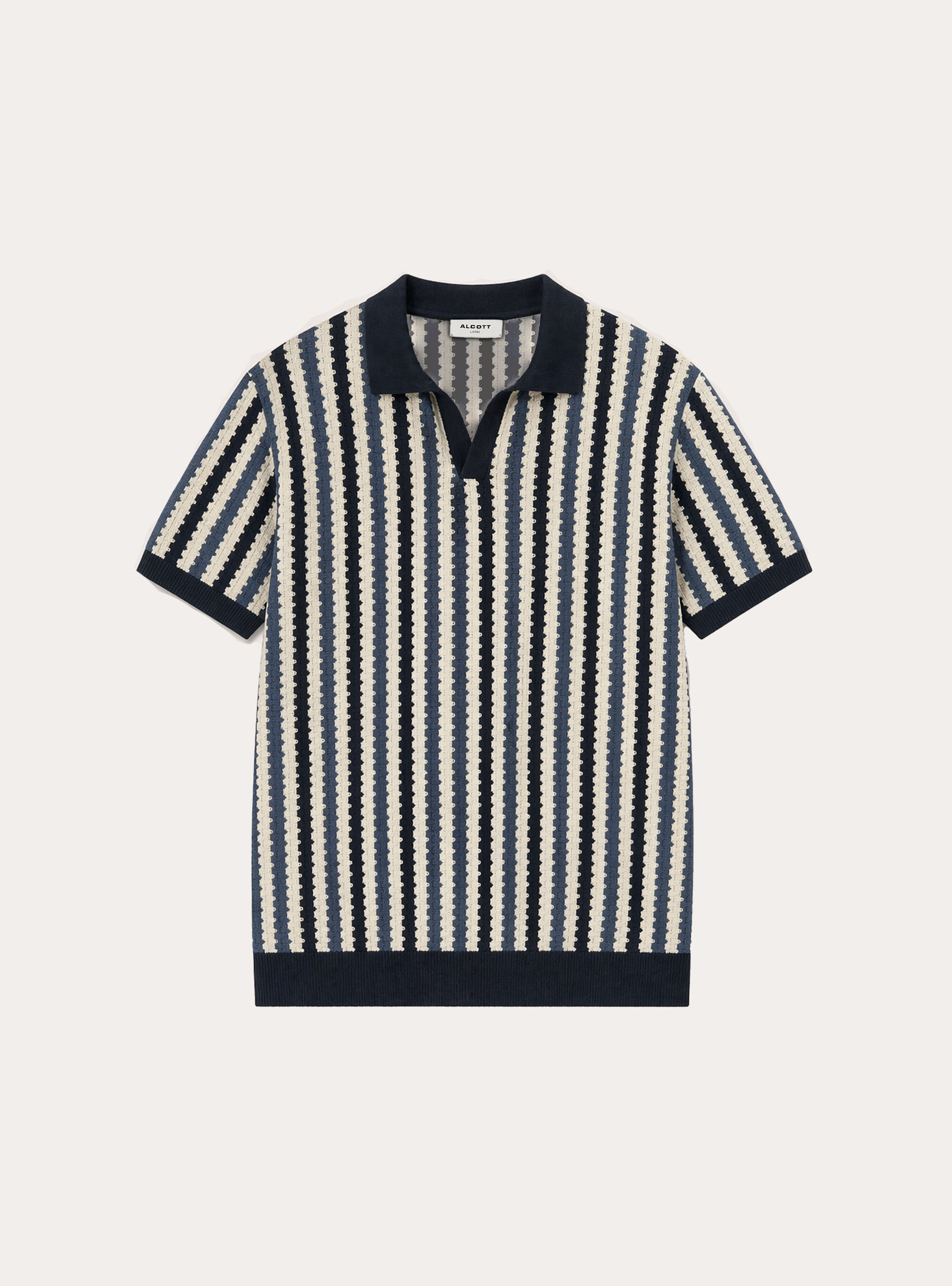 Gestreiftes Strick-Polohemd