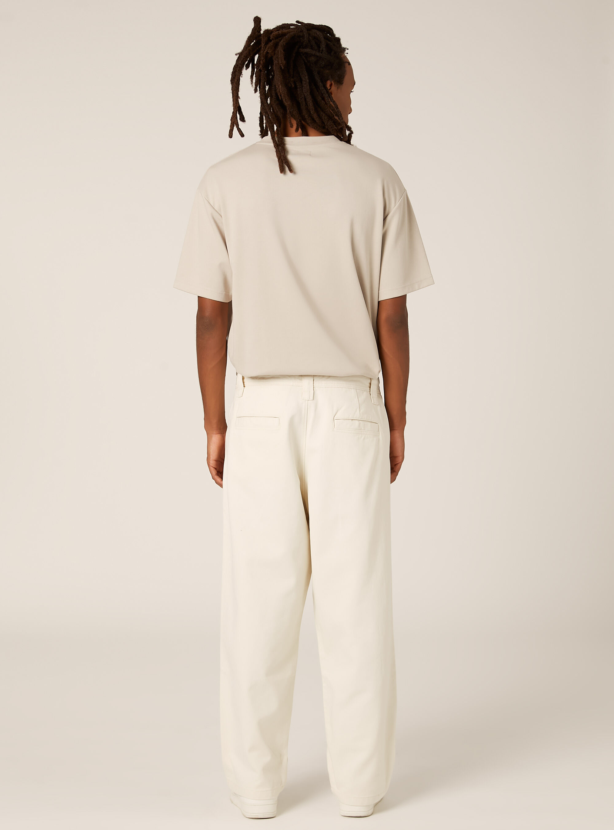 Chino in twill, WH1 OFF WHITE