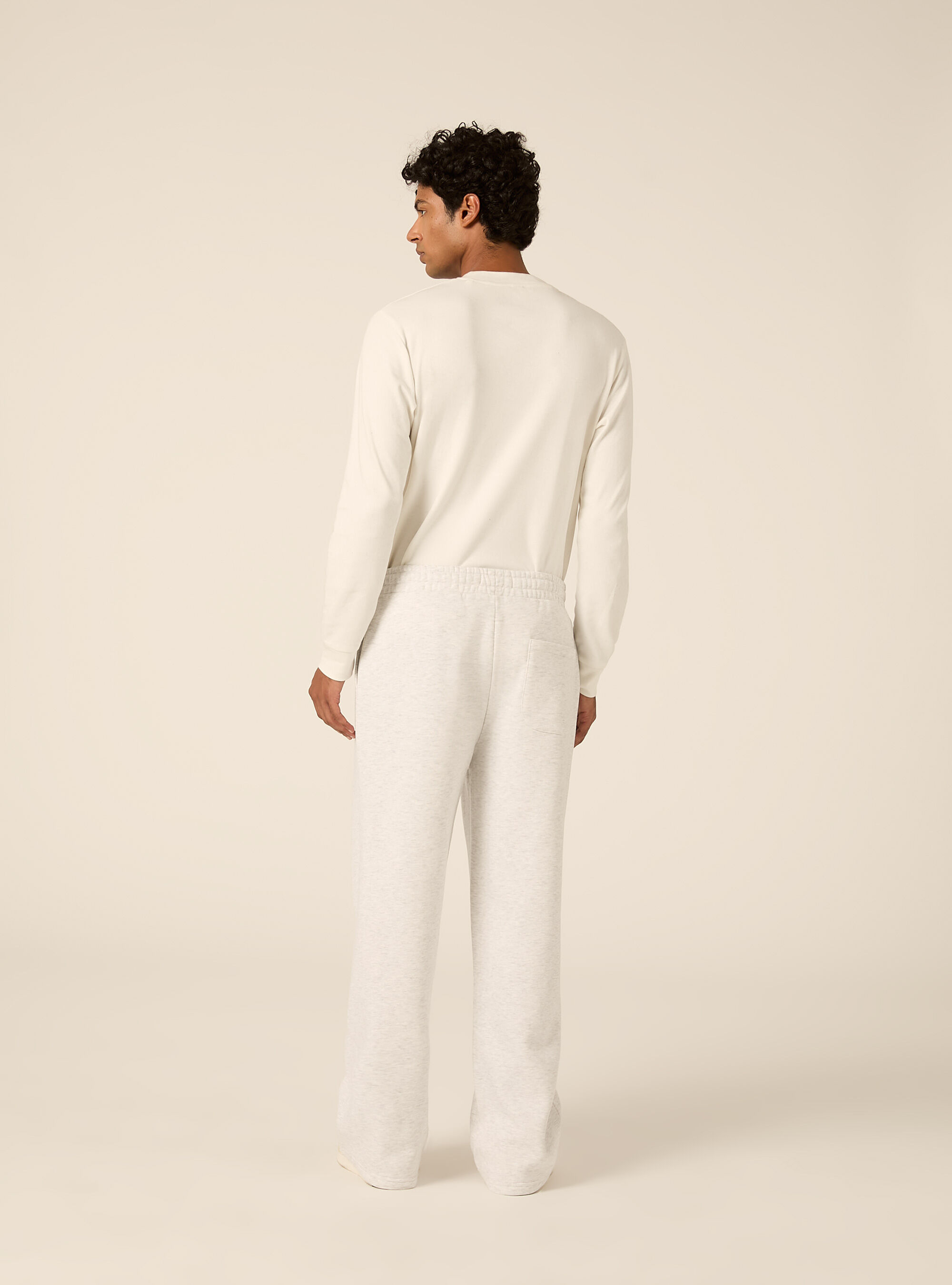 Pantaloni loose in felpa, MGY3 GREY MEL LIGHT