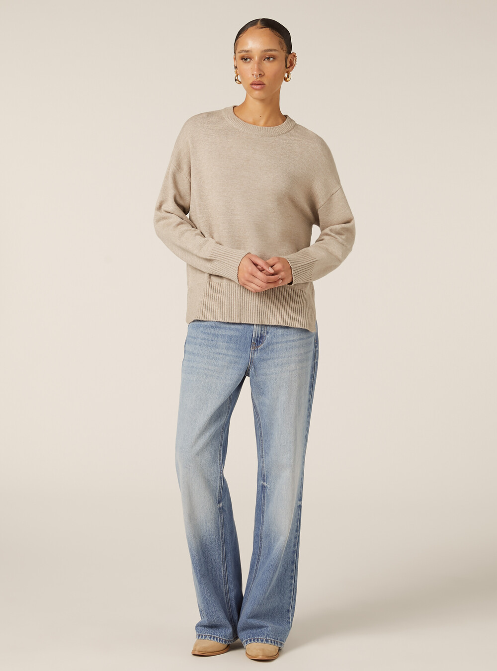 Basic Jumar Basic crew neck jumper | Alcott | Women's Sweaters