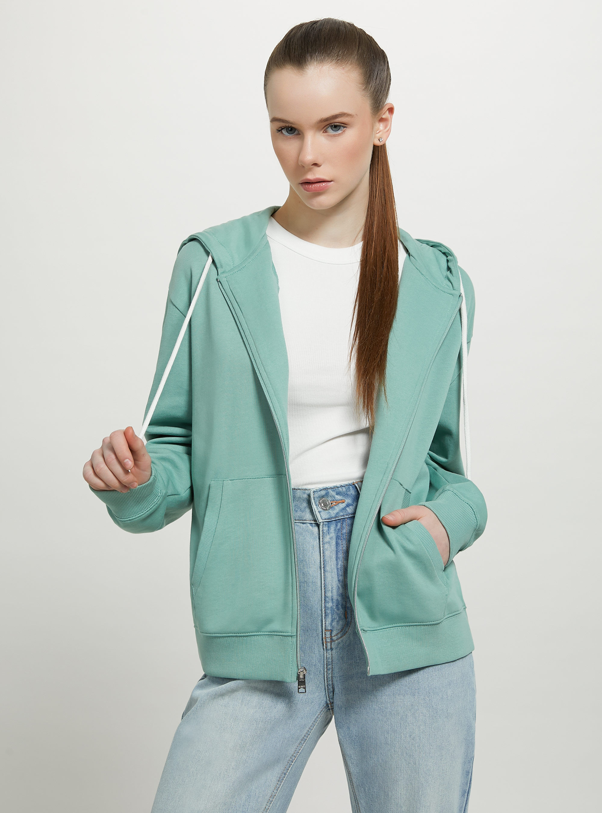 Felpe di cotone con zip store