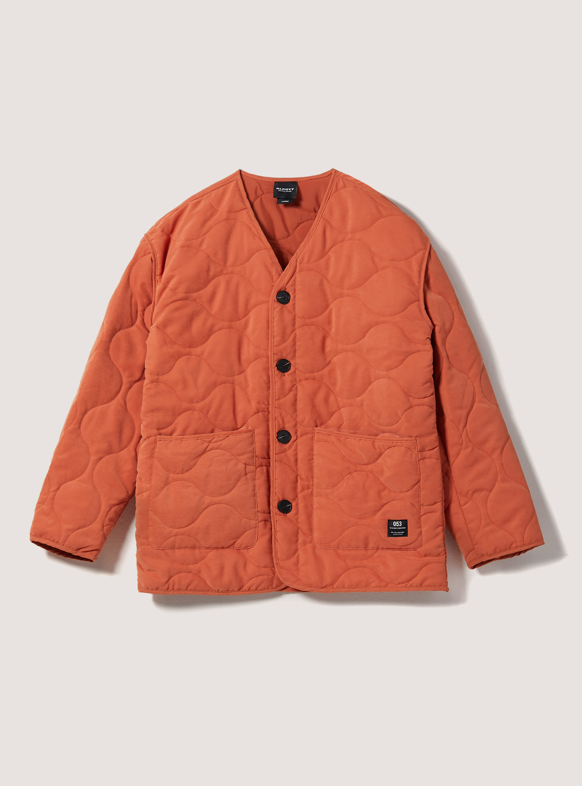 Quilted jacket with recycled padding, OR2 ORANGE MED.