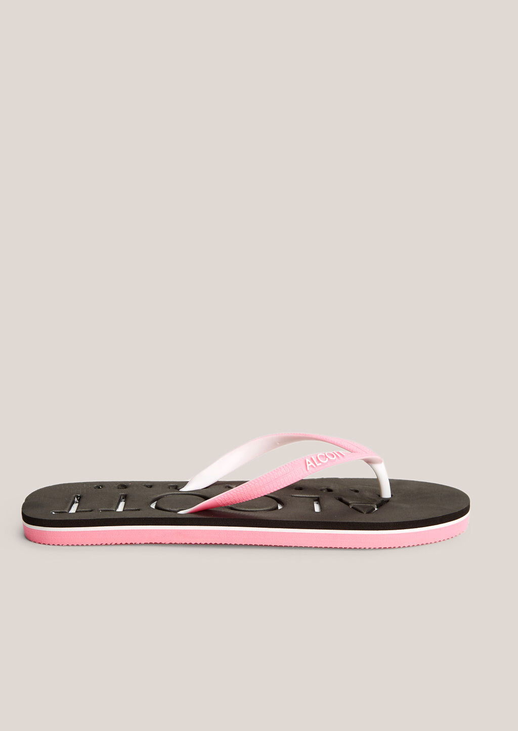 Chanclas con logo "Alcott", NEGRO