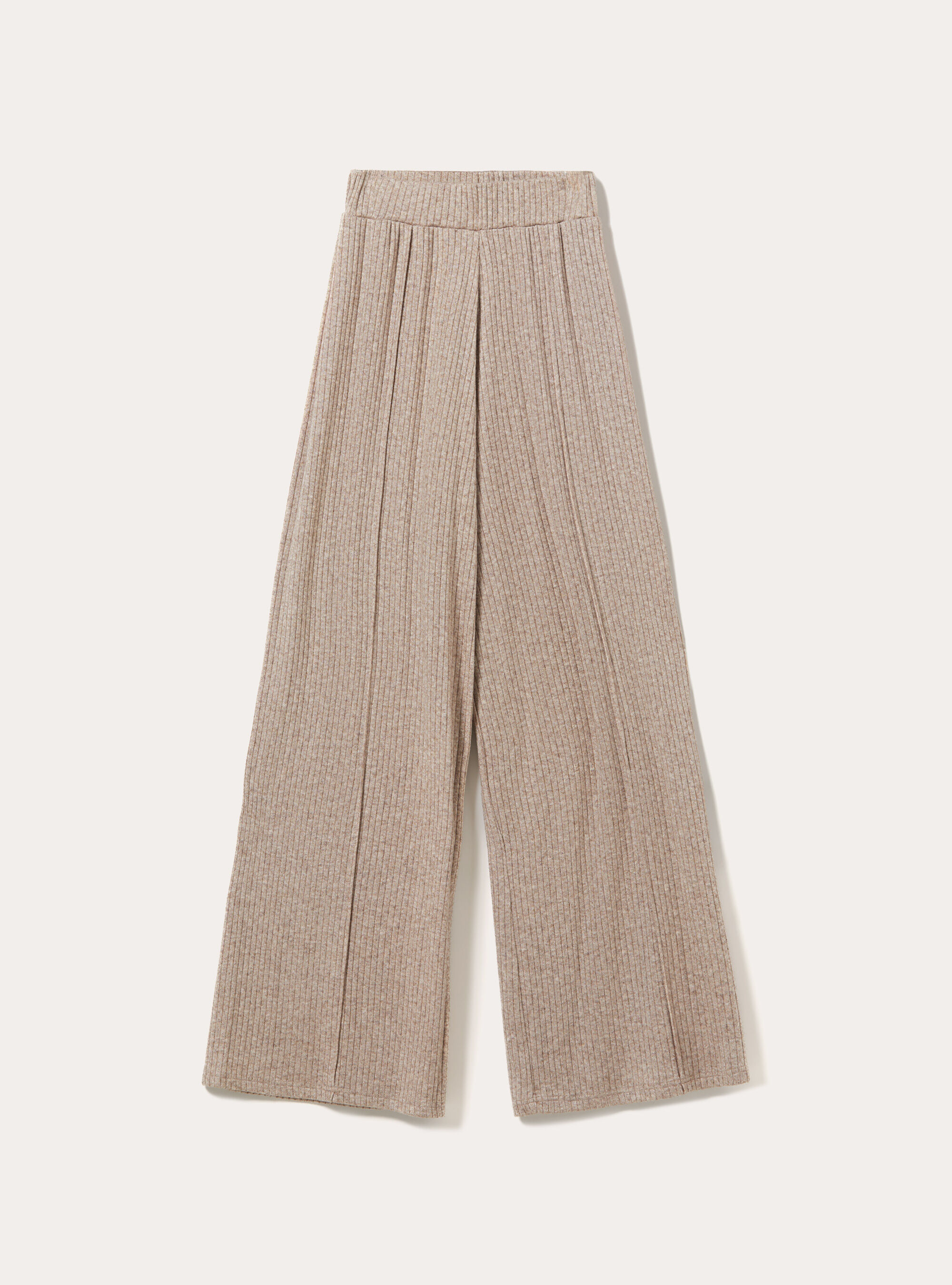 Pantaloni ampi a coste, MBG2 BEIGE MEL MED