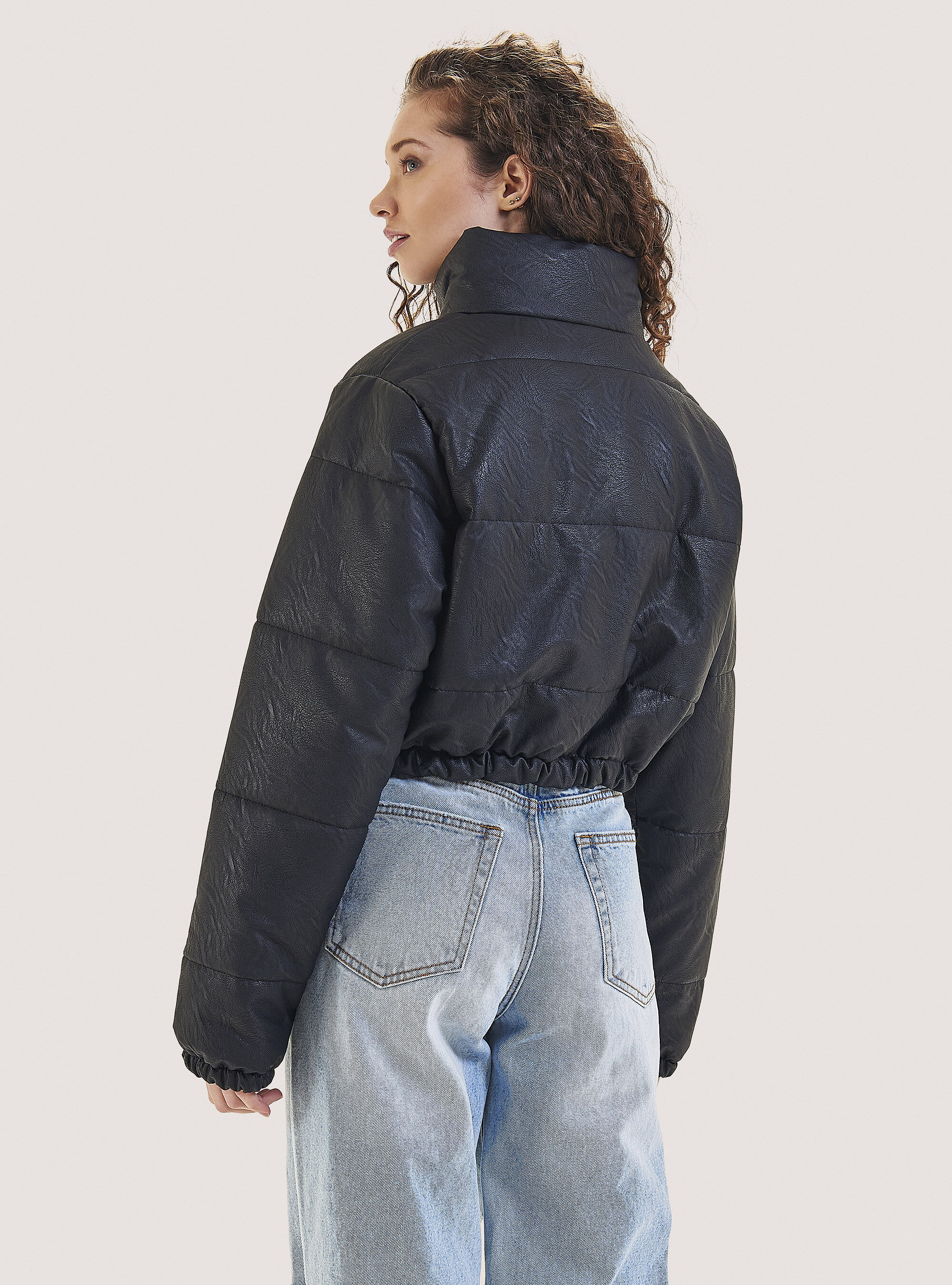 Giubbotto hot sale jeans cropped
