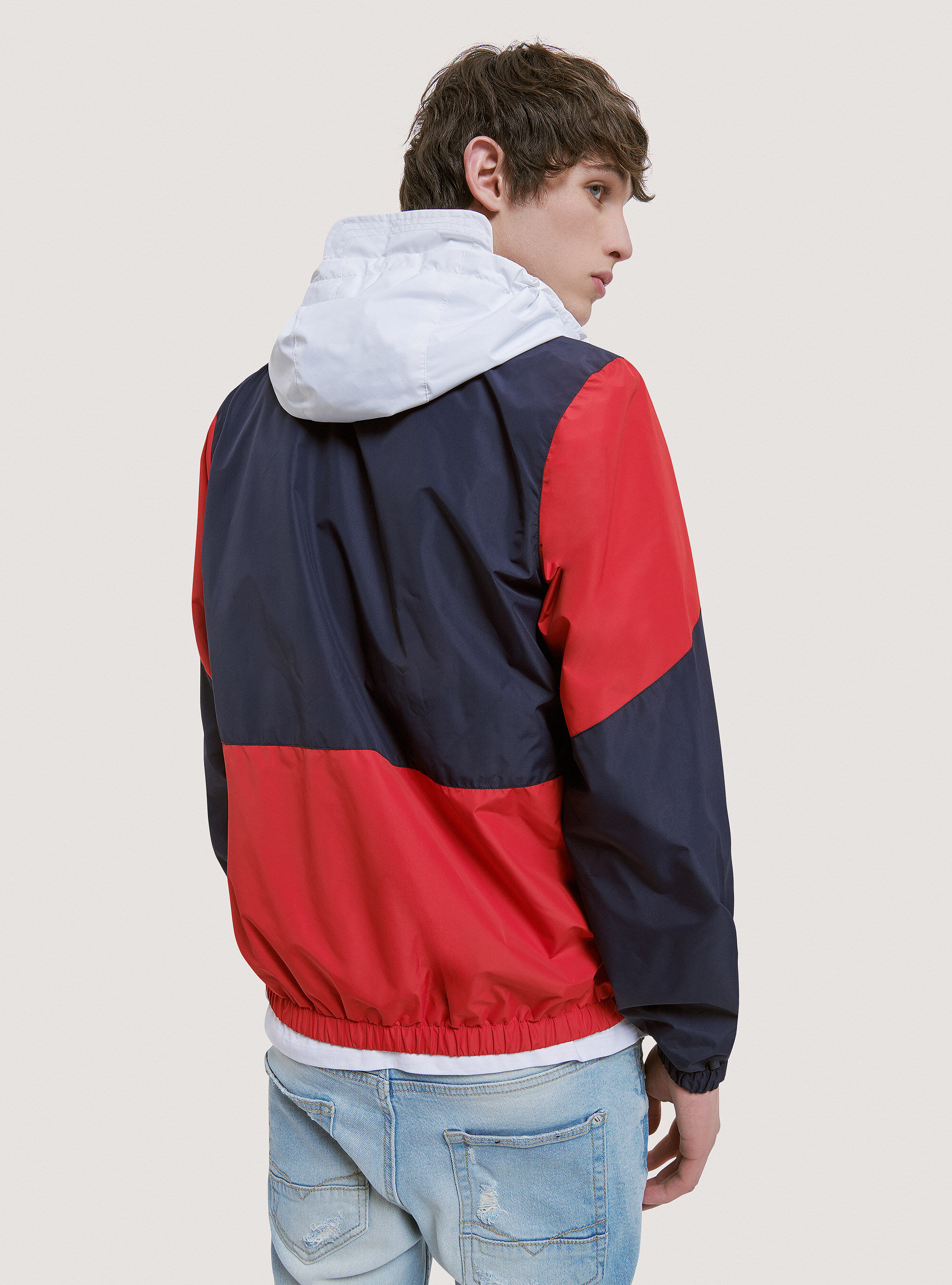 Mens colorblock windbreaker online