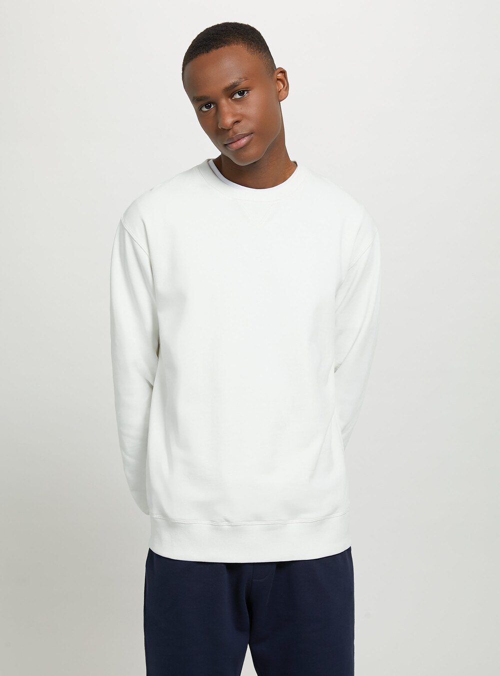 Plain colored crew neck sweatshirts Clearance