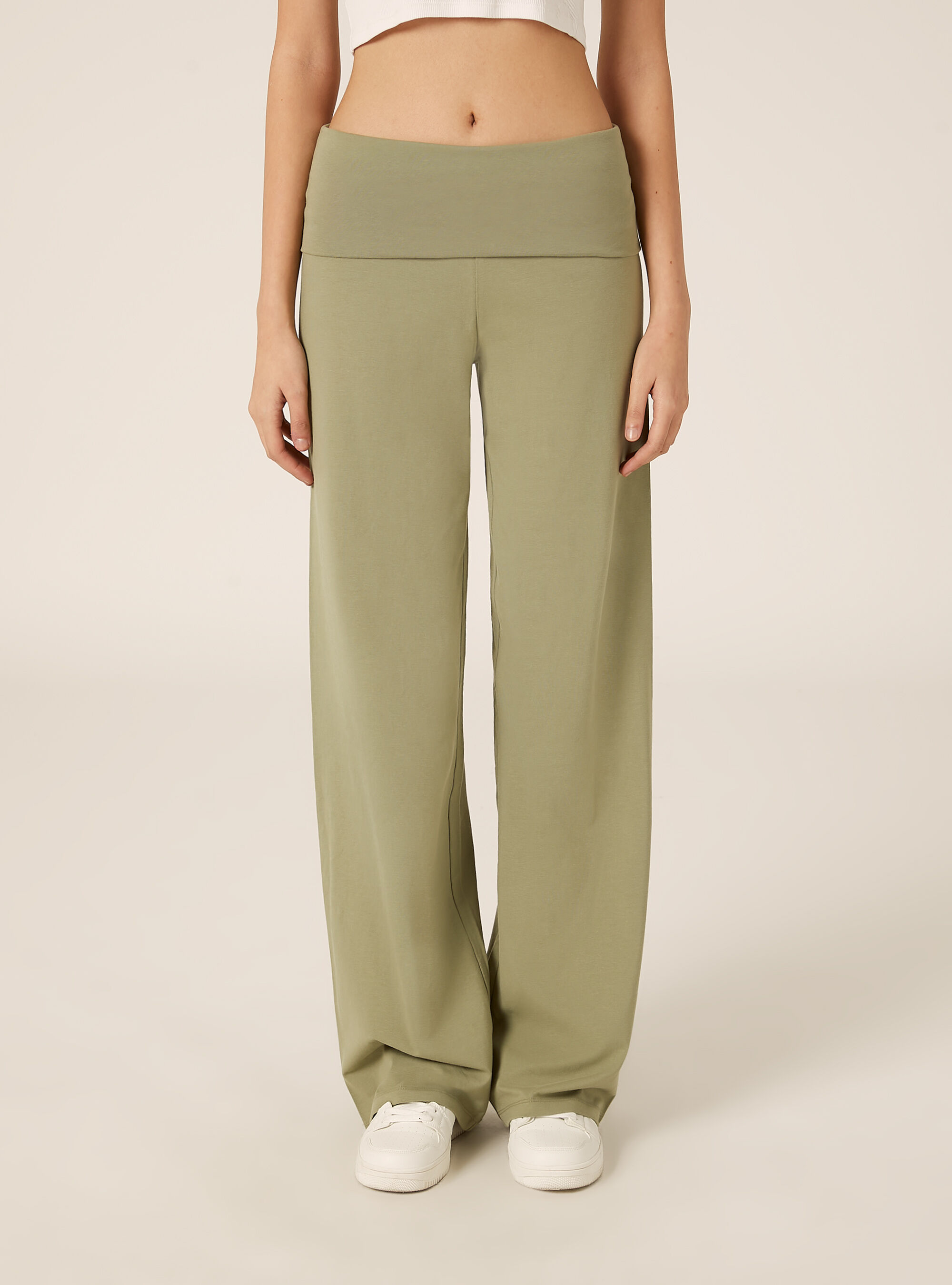 Leggings con vuelta en la cintura, KY2 KAKY MEDIUM