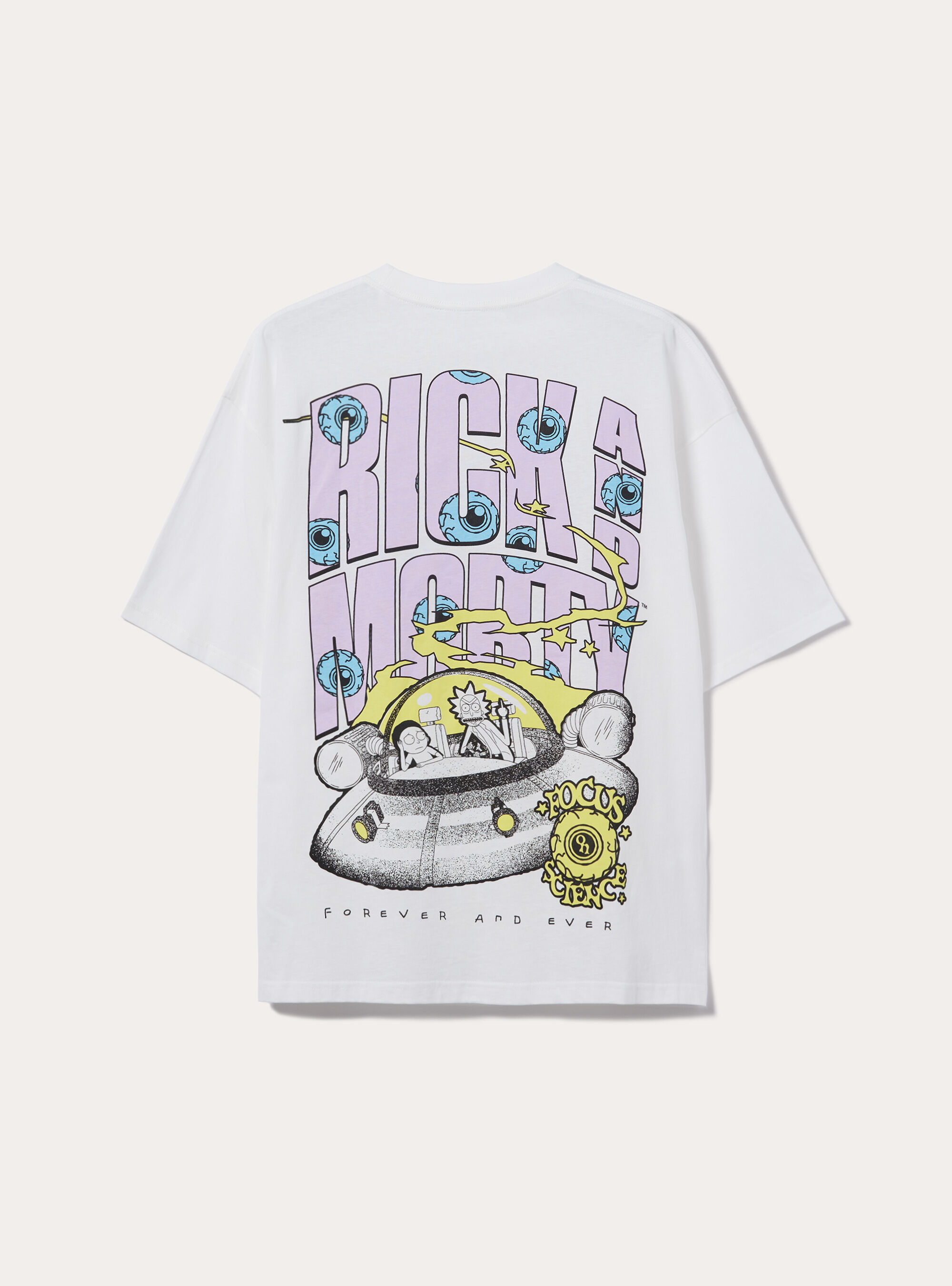 T-shirt rick and morty boxy fit, WH2 WHITE