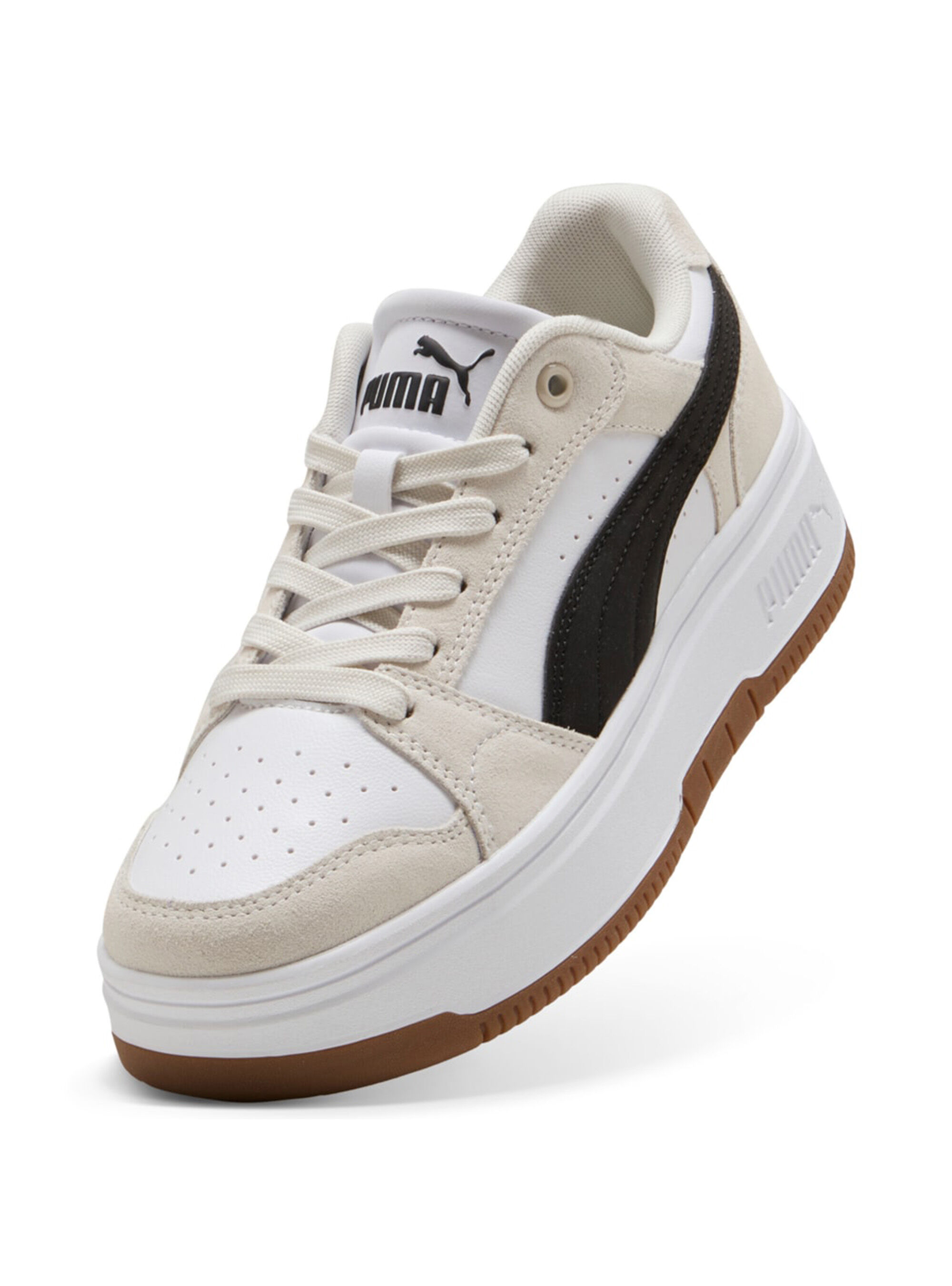Sneakers in suede Rebound Femme Low Puma, WH2 WHITE